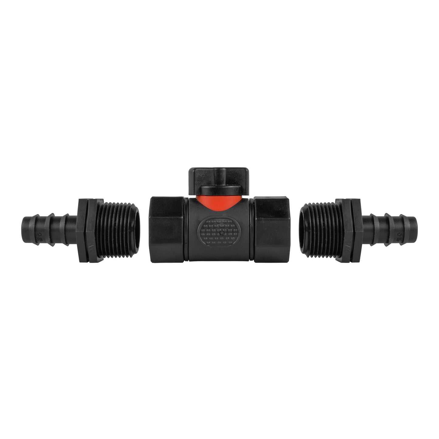In-Line Valve with 16mm Barbed Irrigation Connector Outlets