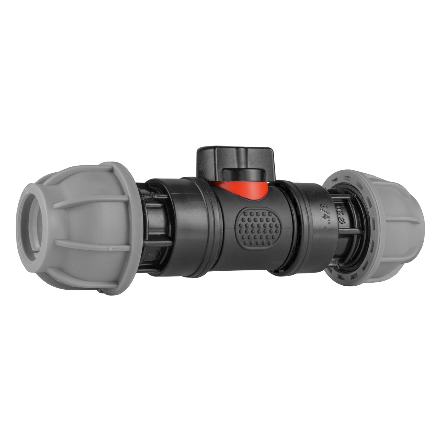 20mm MDPE Straight Connectors with In-Line Valve