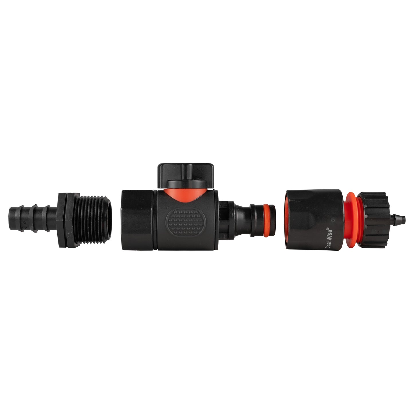16mm Barbed Straight with Valve & Hose Connector 4mm Barb