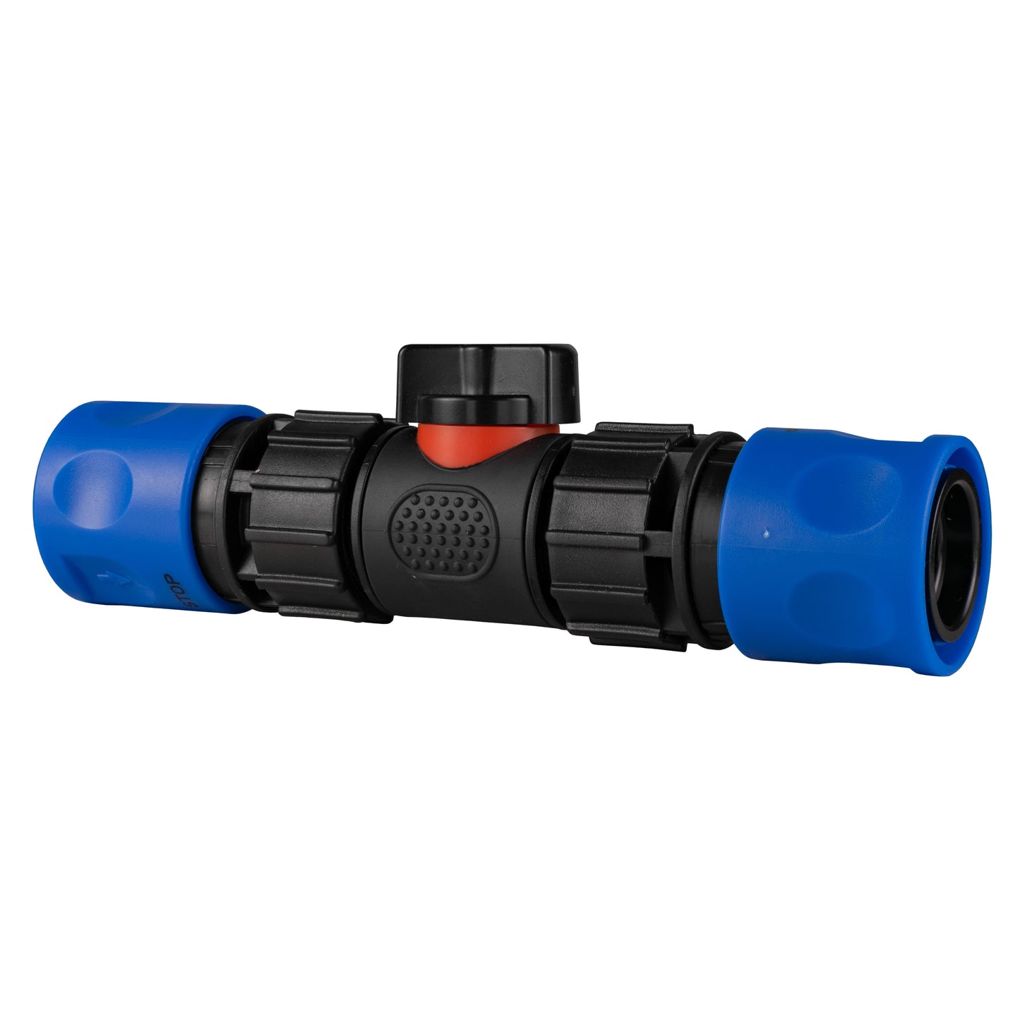 In-Line Valve with 2 x Click-Lock Hose Connectors Blue