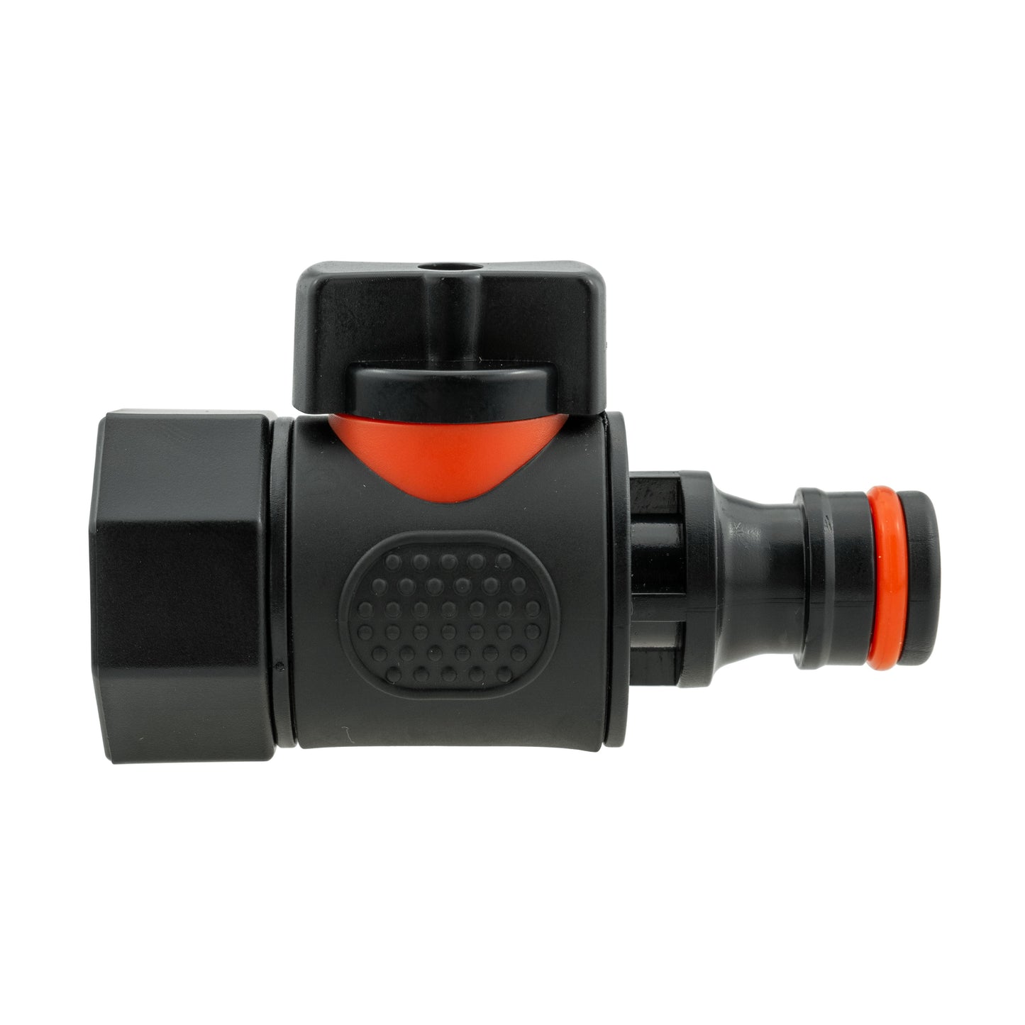 Water Butt Connector 3/4" BSP with Valve & Hose Connector 4mm Barb