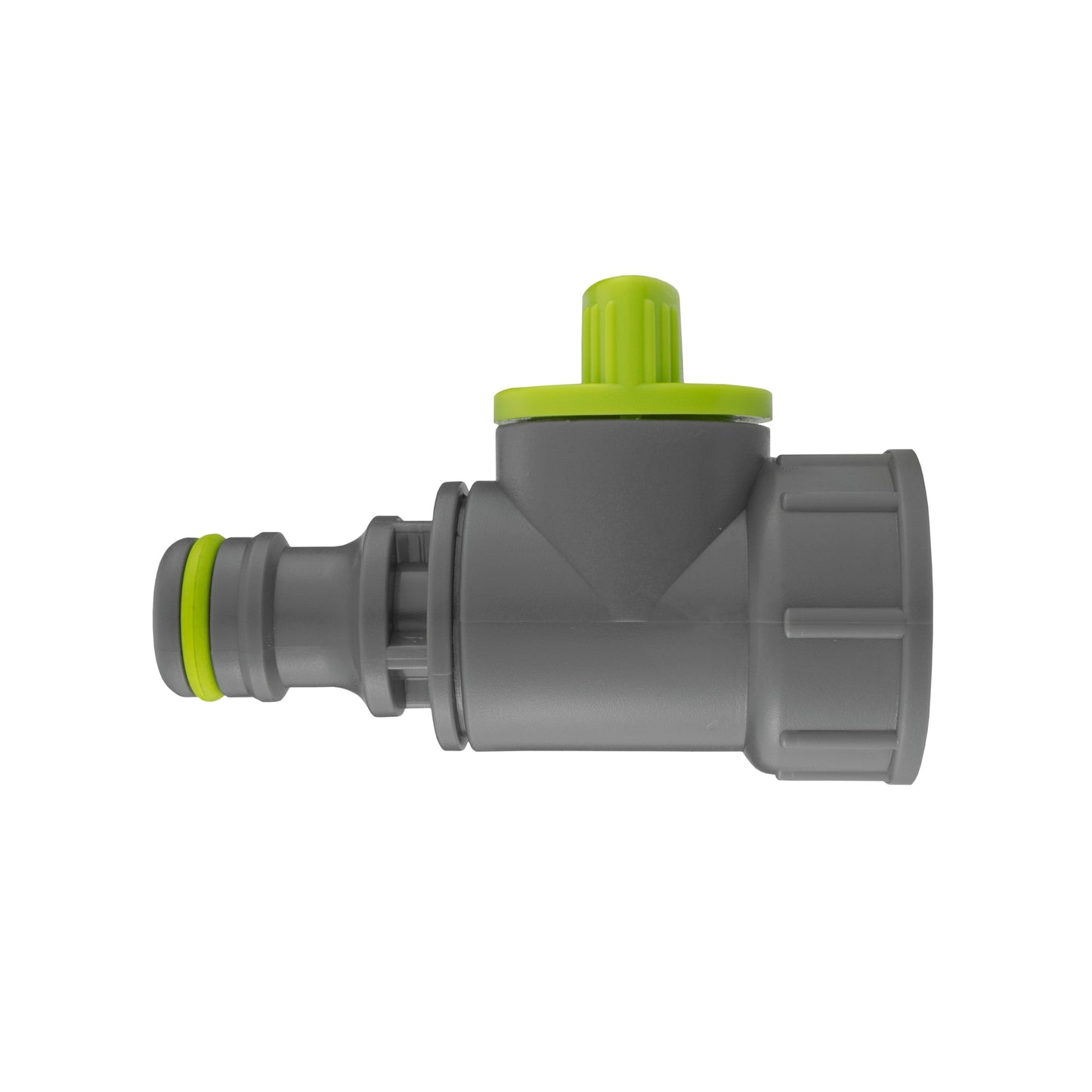 IBC 2" S60X6 Cap with Click Lock Quick Connect Valve Lime