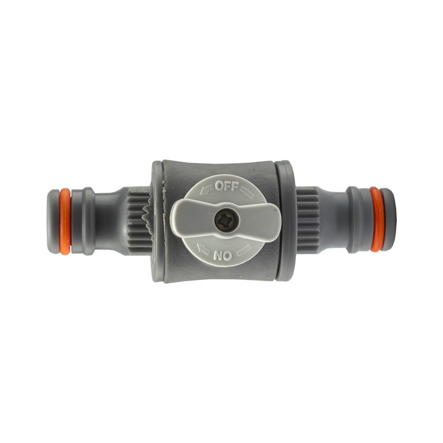In Line Valve, White/Grey