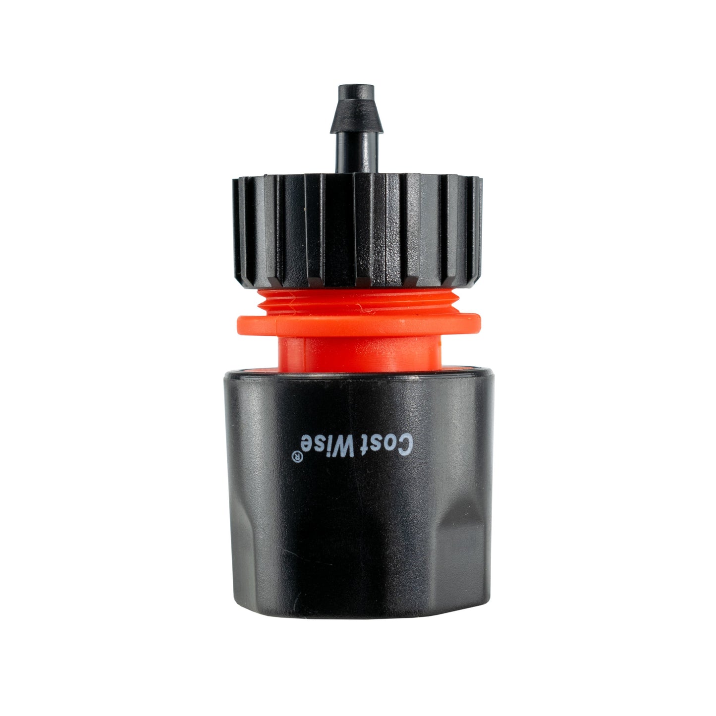 Water Butt Connector 3/4" BSP with Valve & Hose Connector 4mm Barb