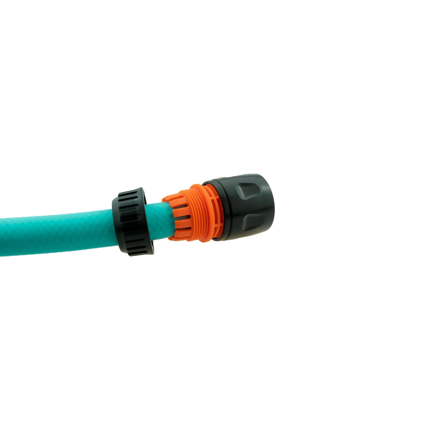 Female Hose Connector for 1/2" Hose, Black/Orange