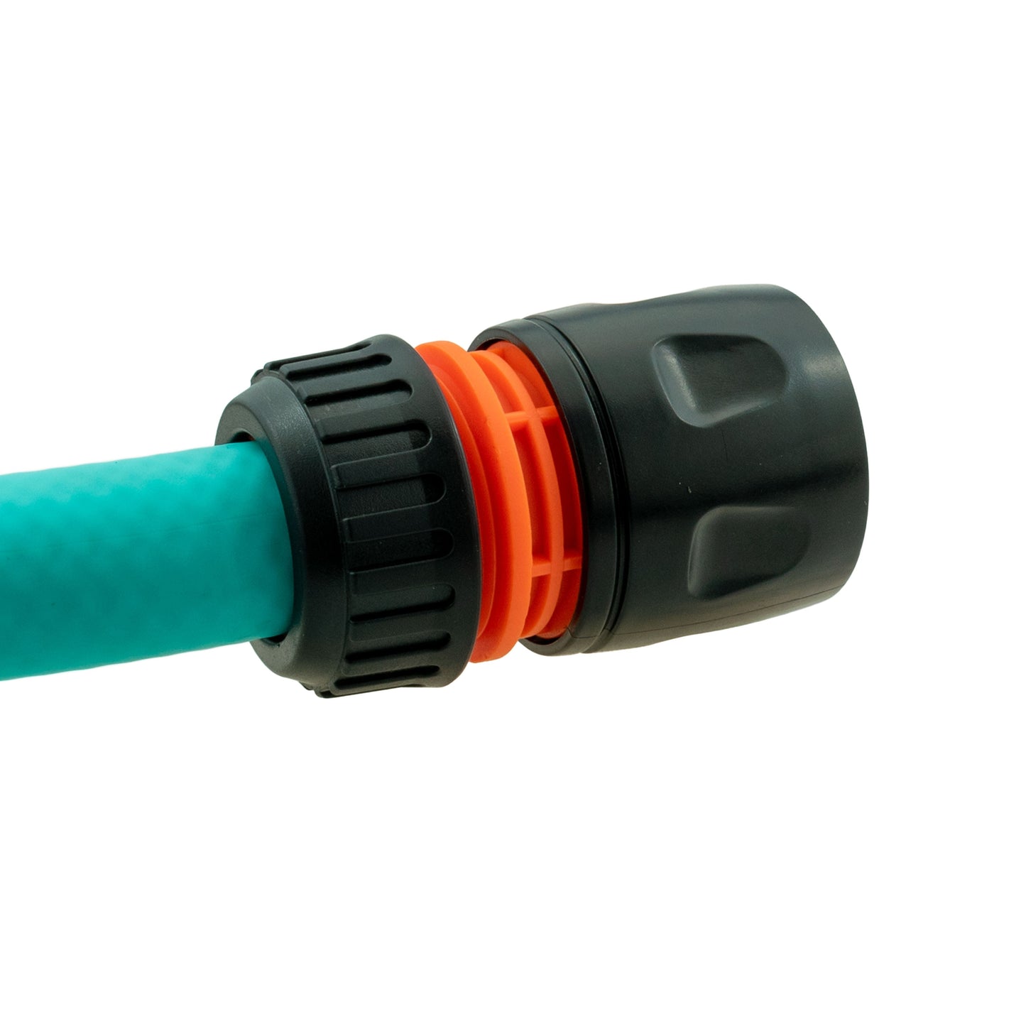 Water Butt Connector 3/4" BSP with Valve & Hose Connector Black