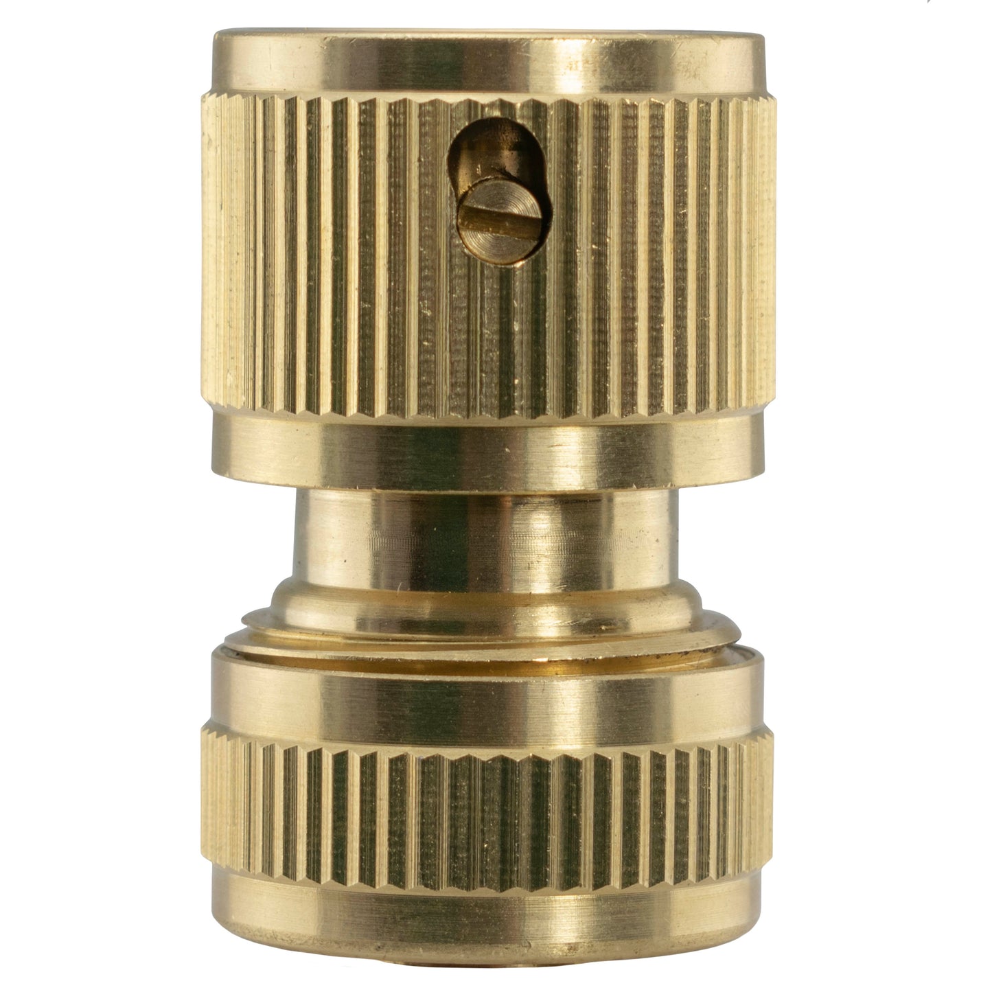 Female Hose Connector for 1/2" Hose, Snap-On Brass