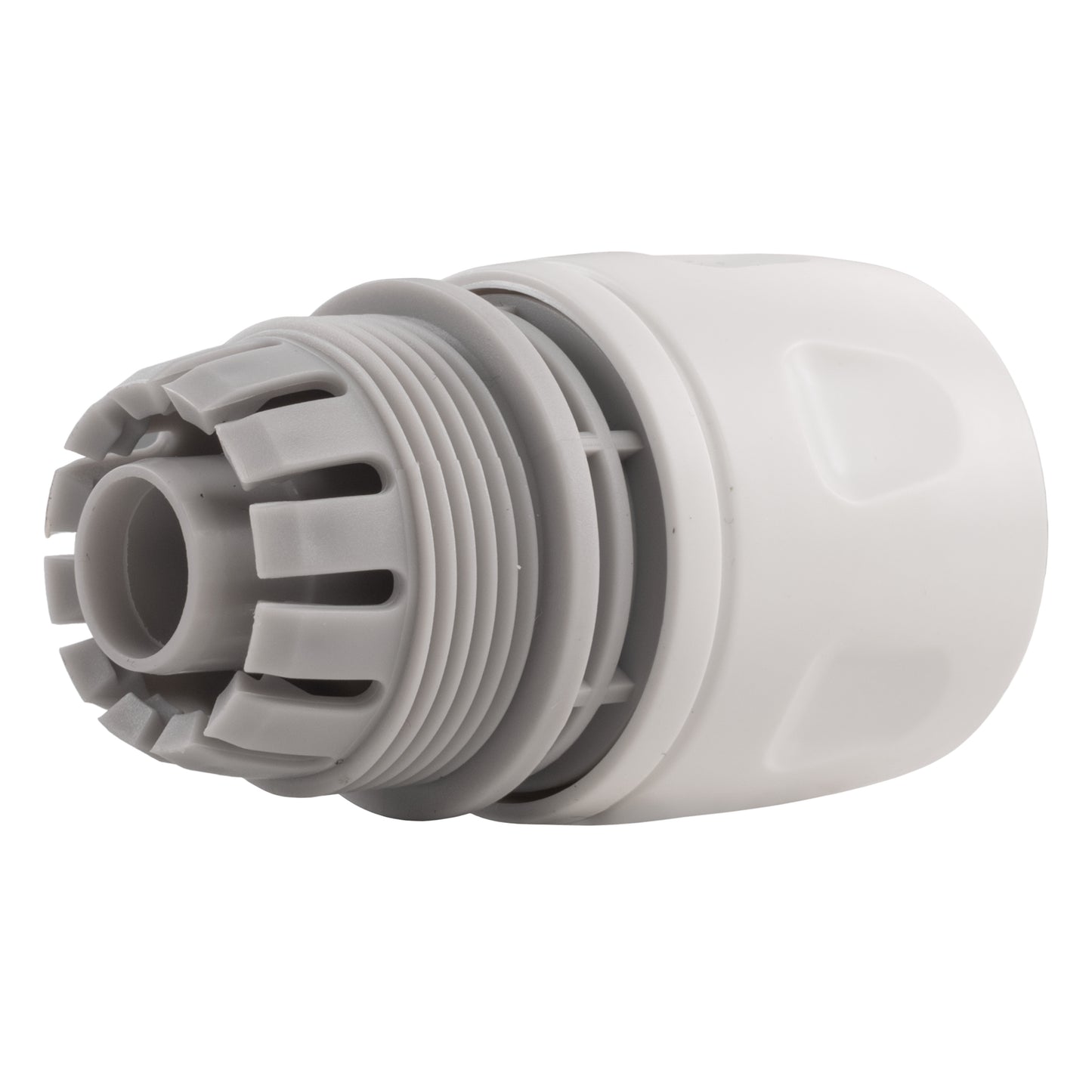 Female Hose Connector for 1/2" Hose, White/Grey