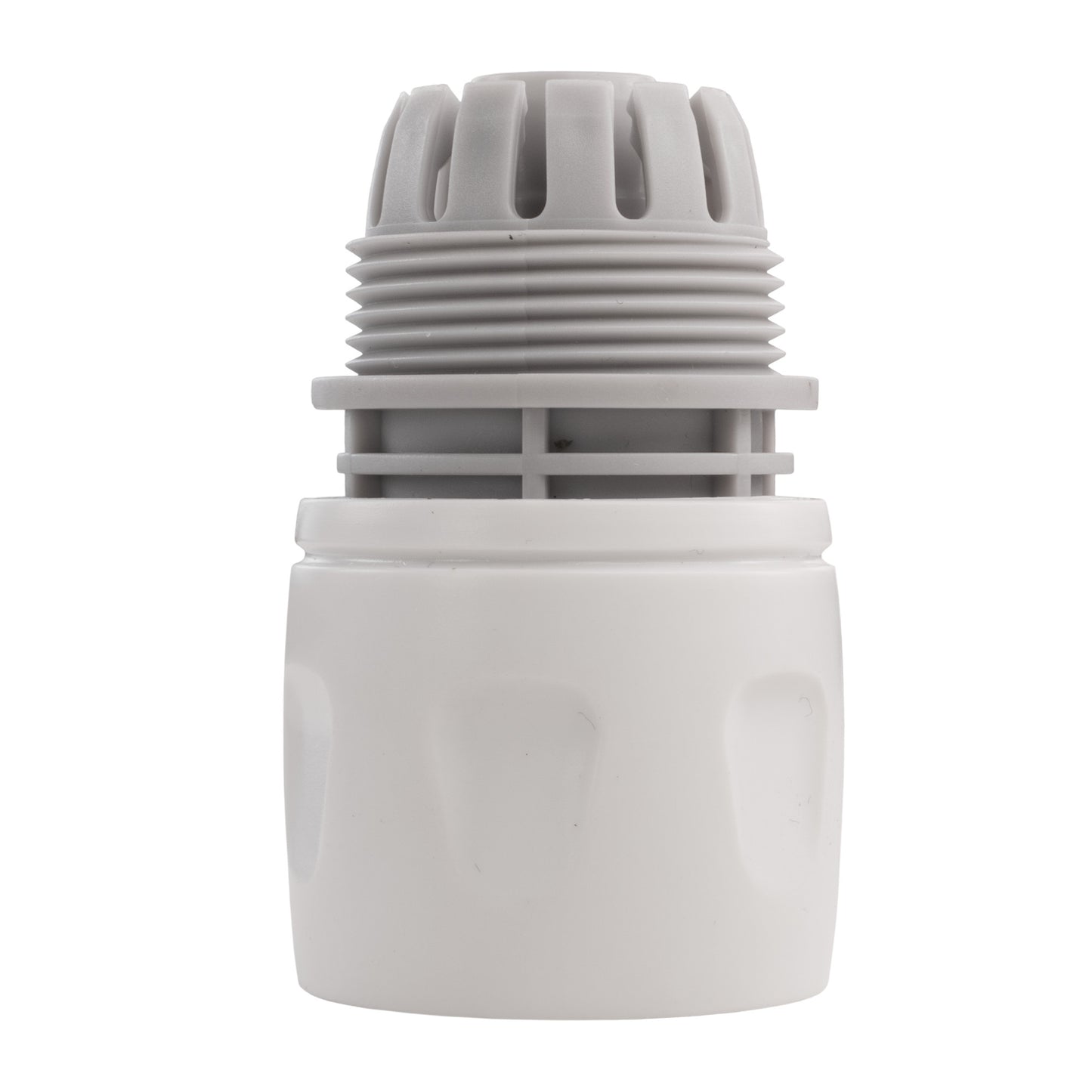 Female Hose Connector for 1/2" Hose, White/Grey