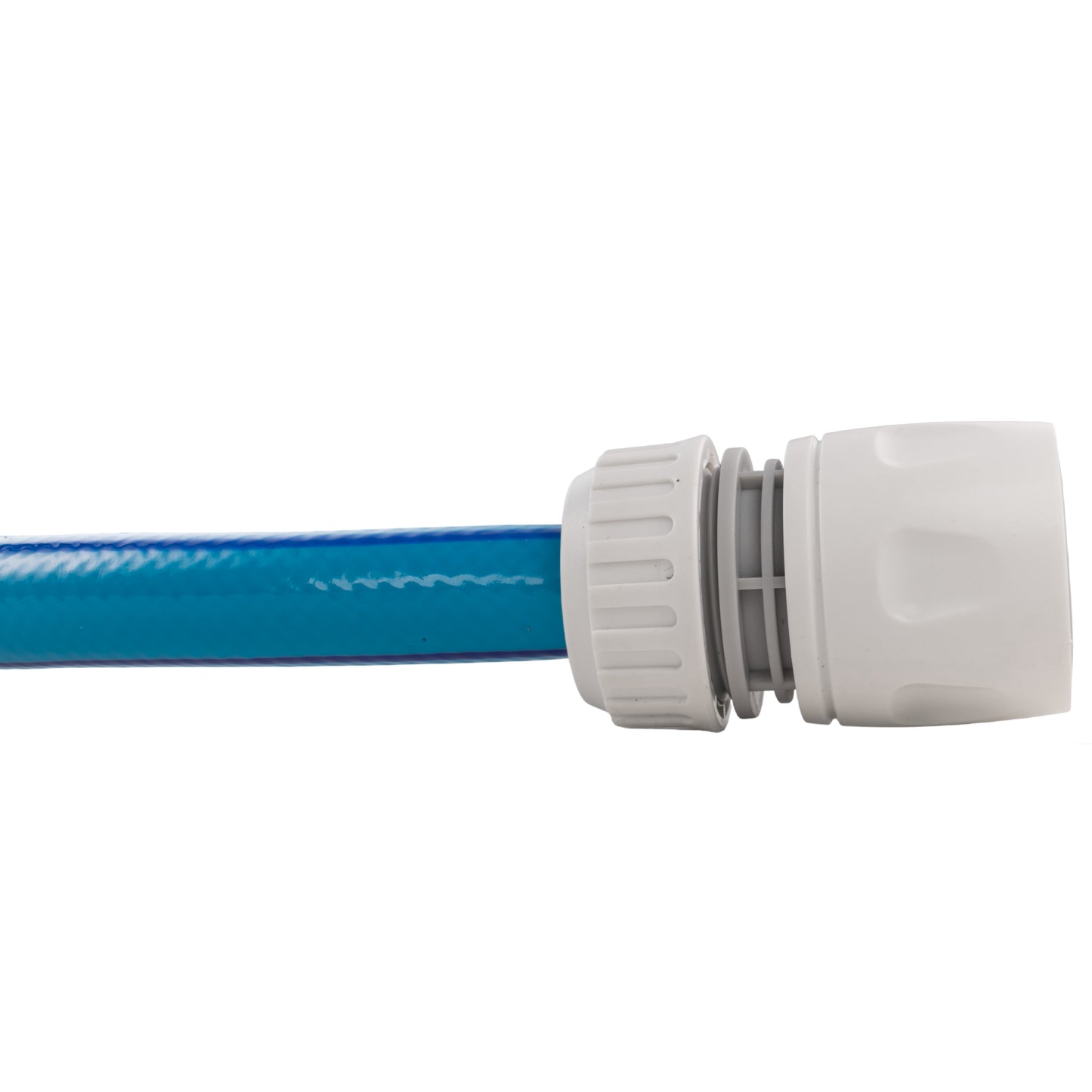 Female Hose Connector for 1/2" Hose, White/Grey