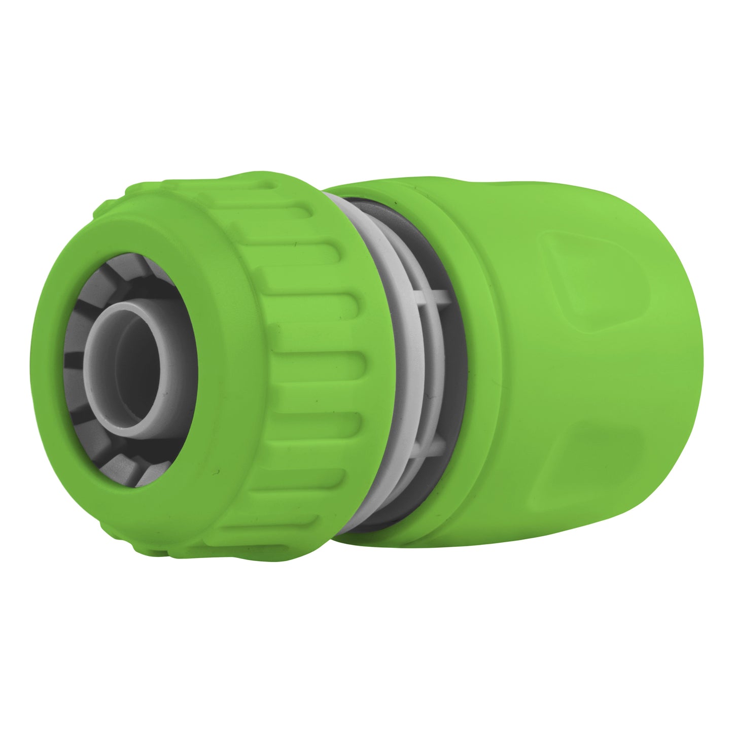 Female Hose Connector for 1/2" Hose, Green/Gray