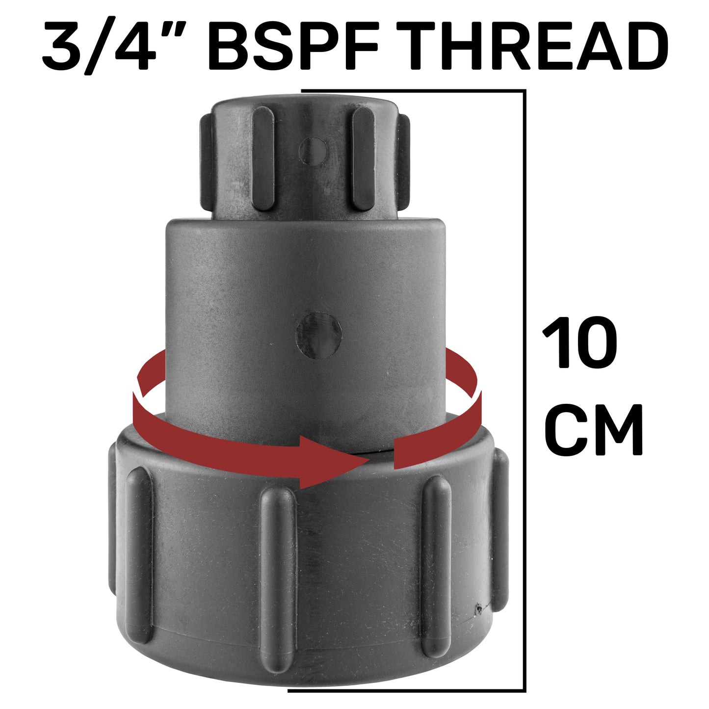 IBC 2" S60X6 Extender Adaptor with MDPE Tee 32mm