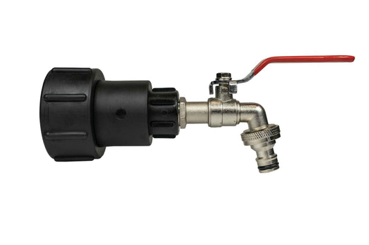 IBC 2" S60X6 Extender Adaptor with Quick Connect Lever Tap