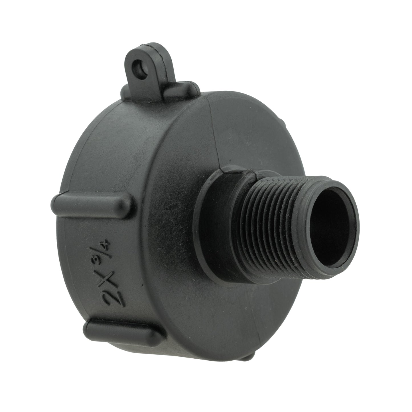 IBC 2" S60X6 Cap with Click Lock Quick Connect Valve Lime
