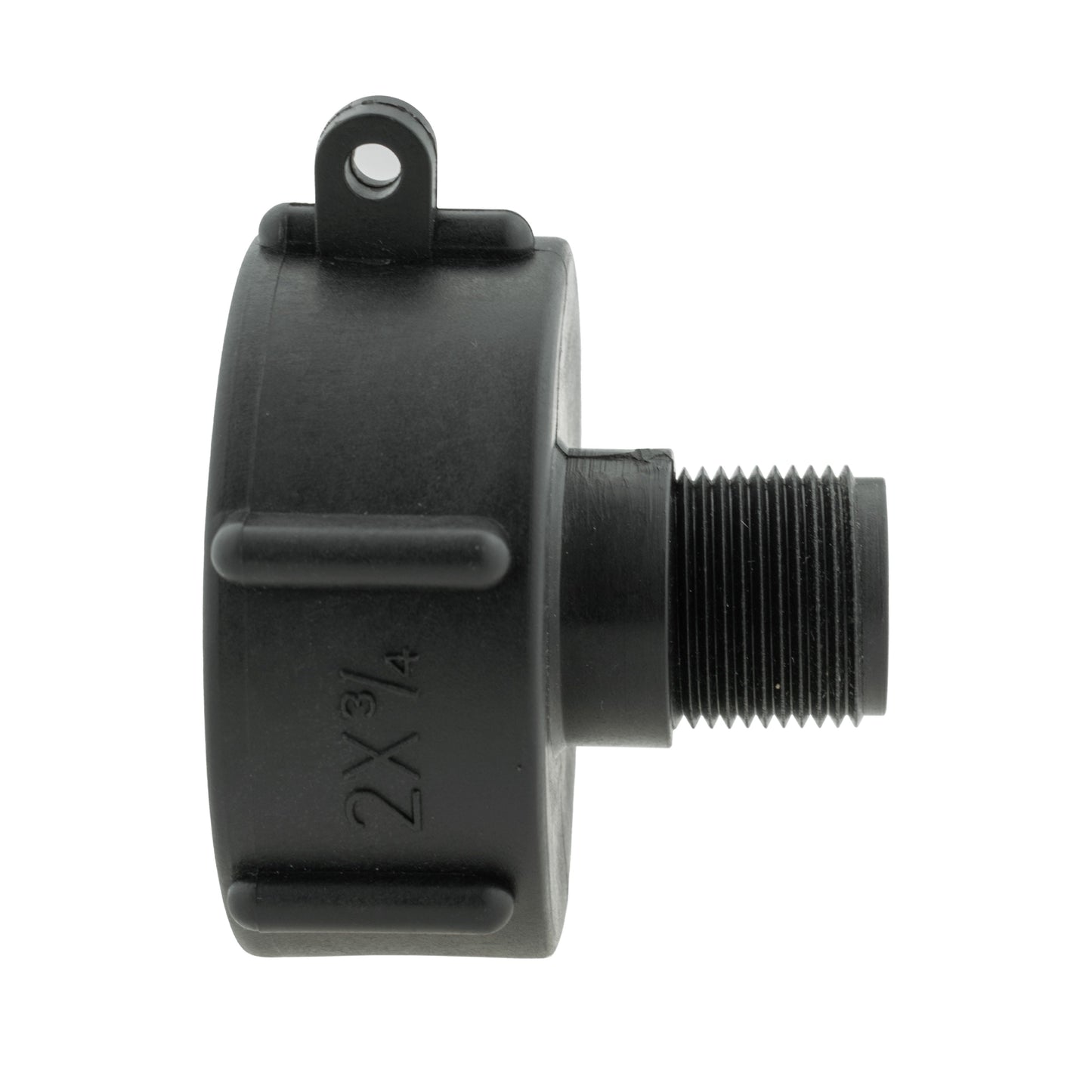 IBC 2" S60X6 Cap with Click Lock Quick Connect Valve Lime