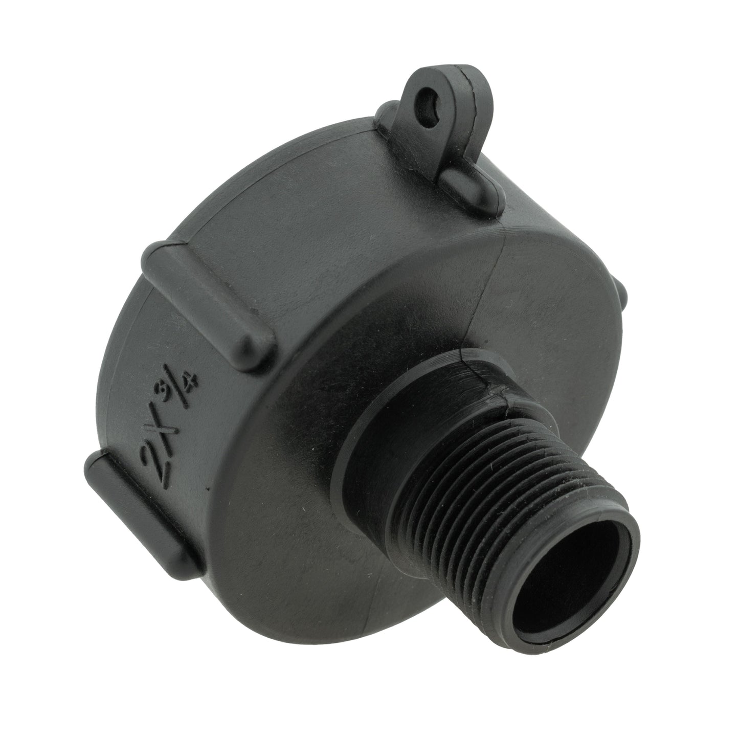 IBC 2" S60X6 Cap with Click Lock Quick Connect Valve Lime