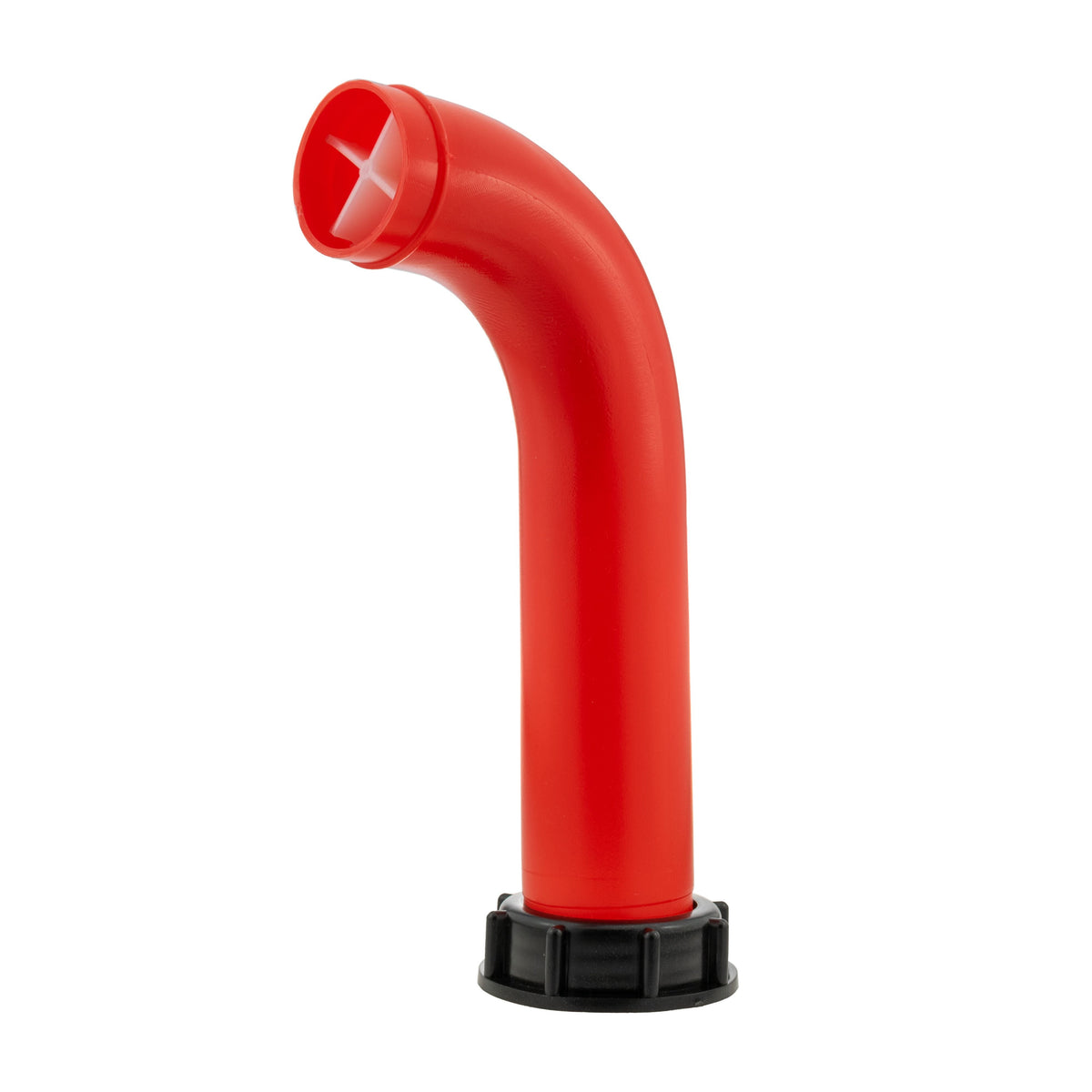 Red IBC Angled Pouring Spout – S60x6 Connection, 2″ Spout