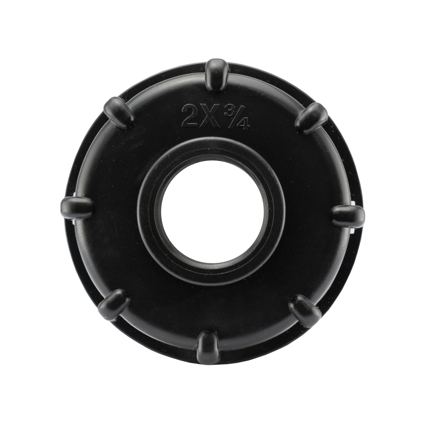 IBC 2" S60X6 Cap with In-Line Valve and MDPE Straight 20mm