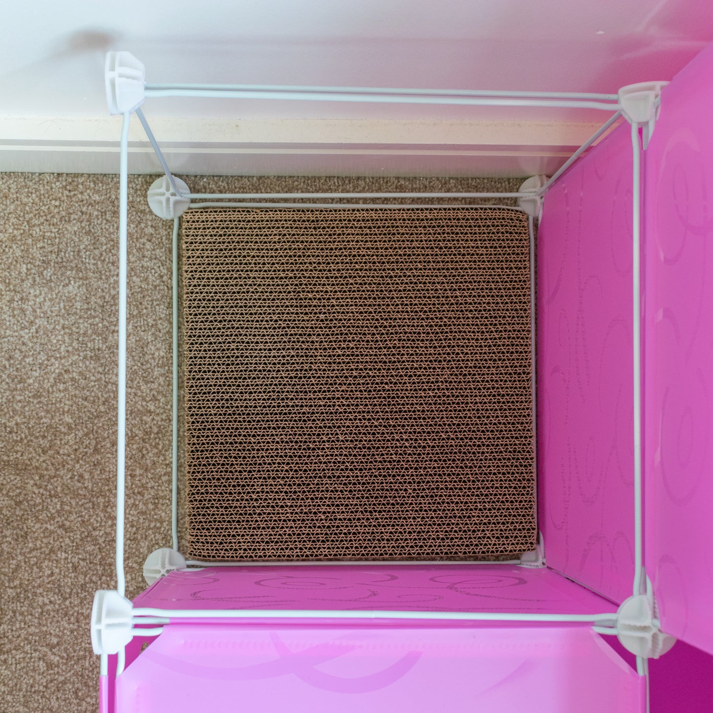 Kitty Cubby Cat Cube Play Tower (Medium Pink)