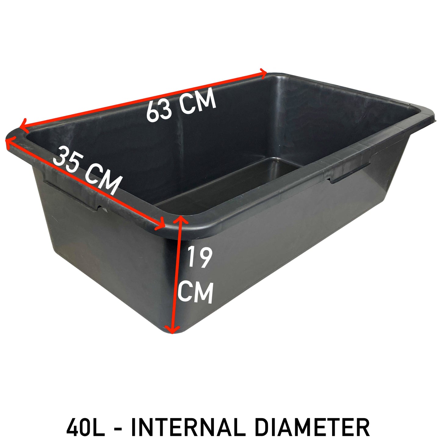 Dog Bath with Drain Valve 40L