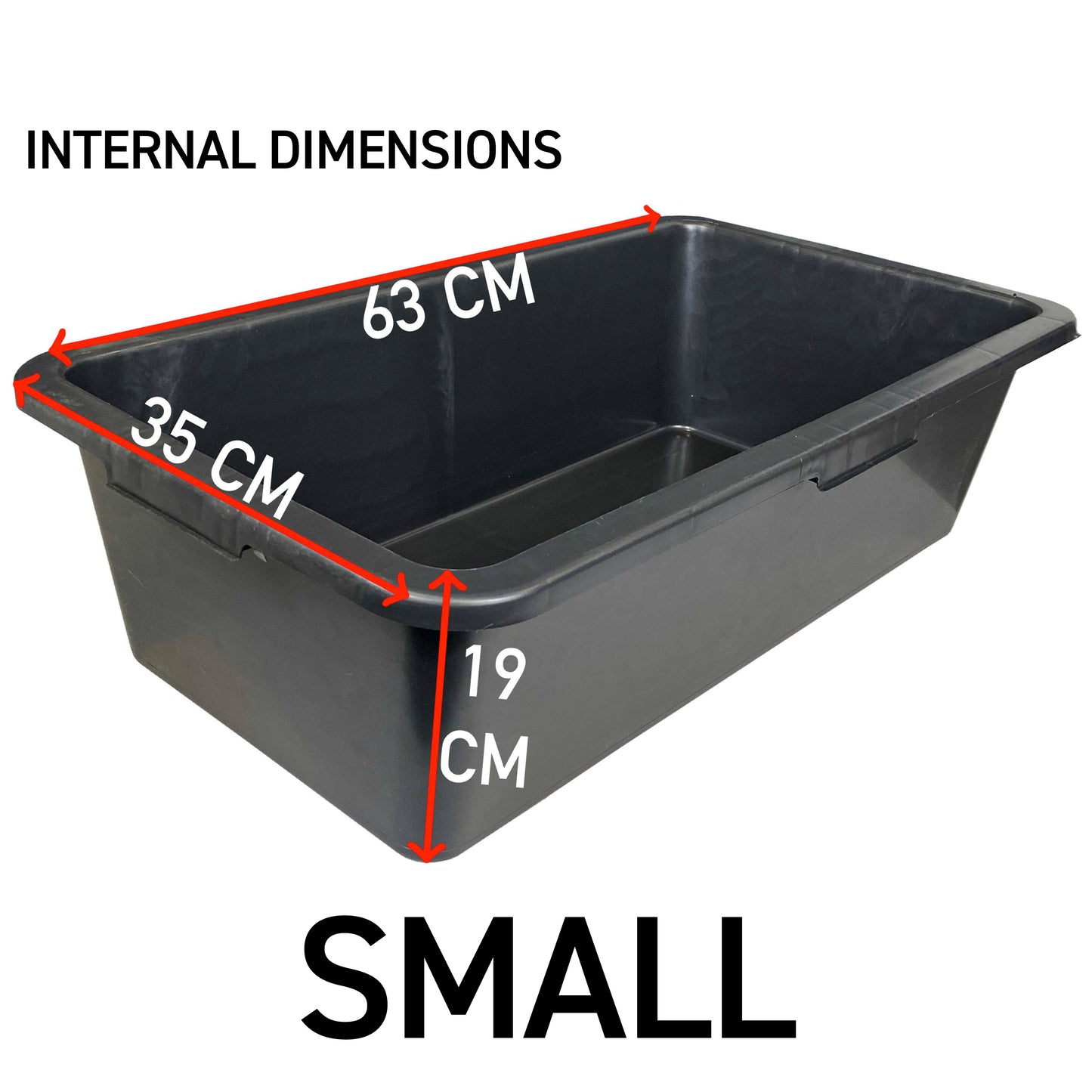 Rectangular Planter Flower Pot 40L (Black)