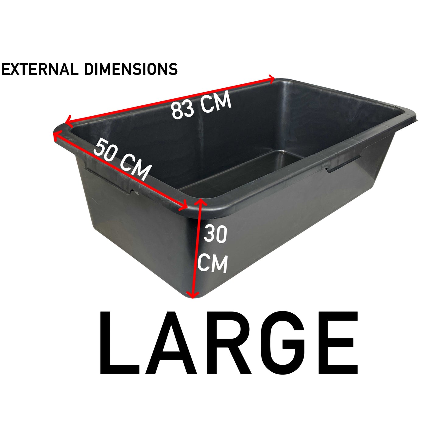 Rectangular Mixing Tub 90L