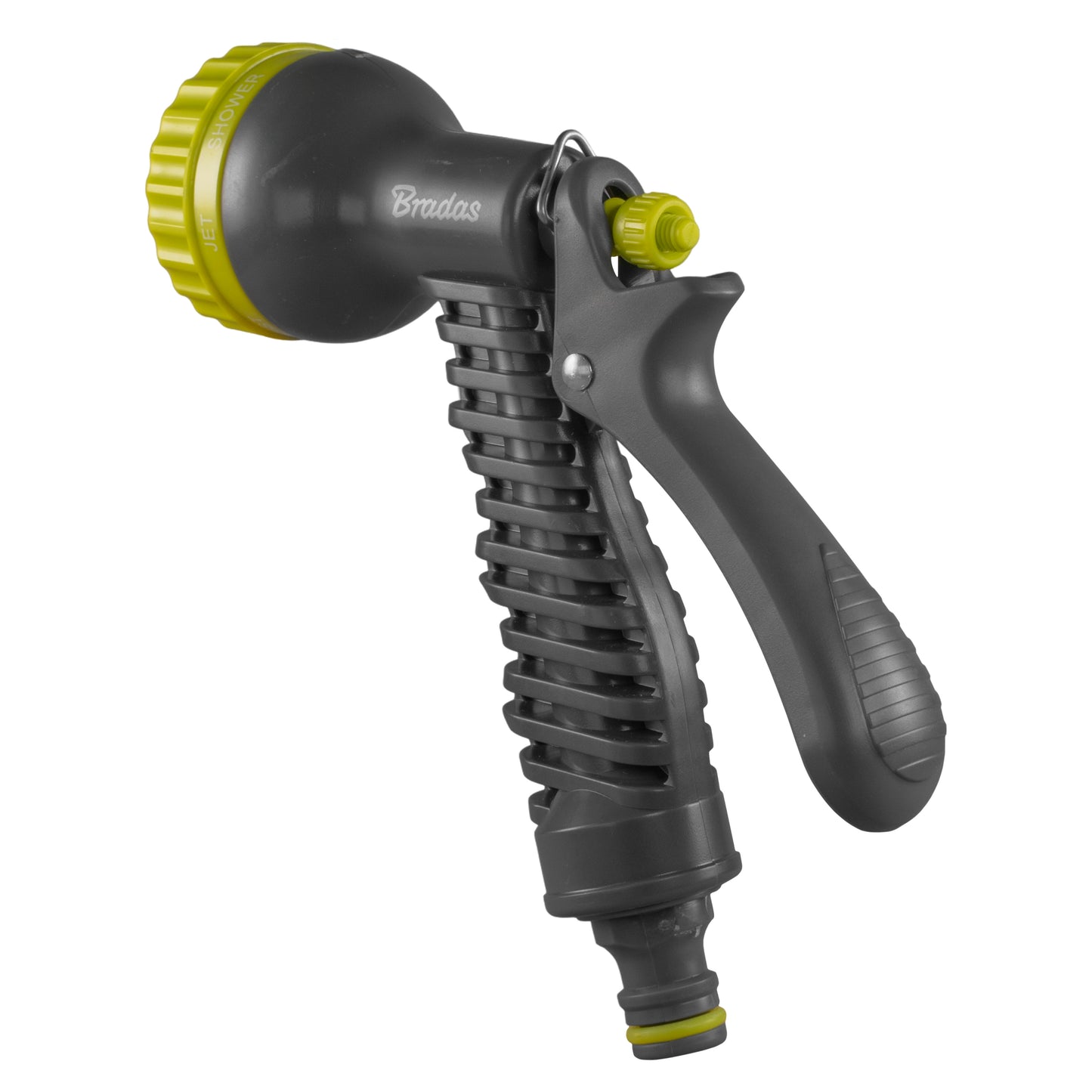 Hose Gun Water Sprayer 7-Pattern Adjustable (Lime/Grey)