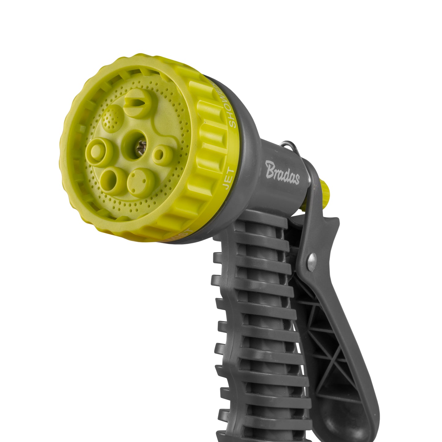 Hose Gun Water Sprayer 7-Pattern Adjustable (Lime/Grey)