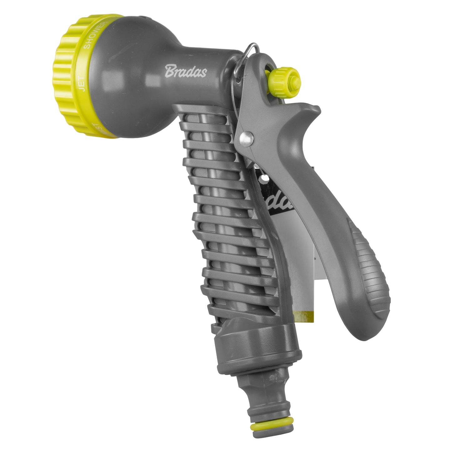 Hose Gun Water Sprayer 7-Pattern Adjustable (Lime/Grey)