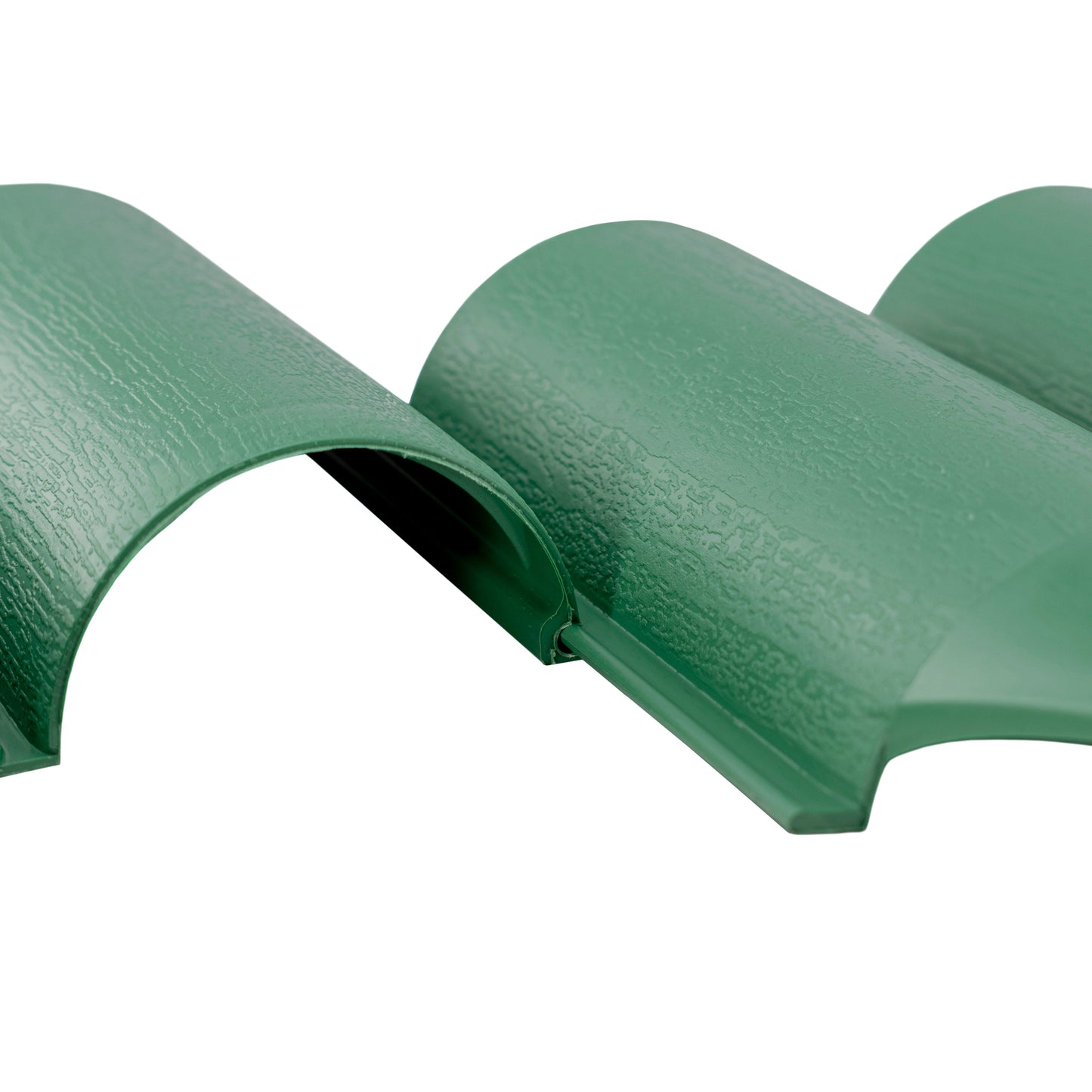Lawn Edging, 2.5 Metres Box Plastic Palisade Wood Effect (Green)