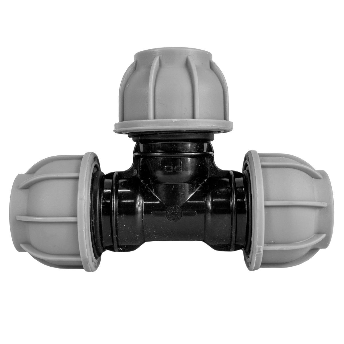 MDPE Reducing Compression Tee – 25mm × 32mm × 25mm