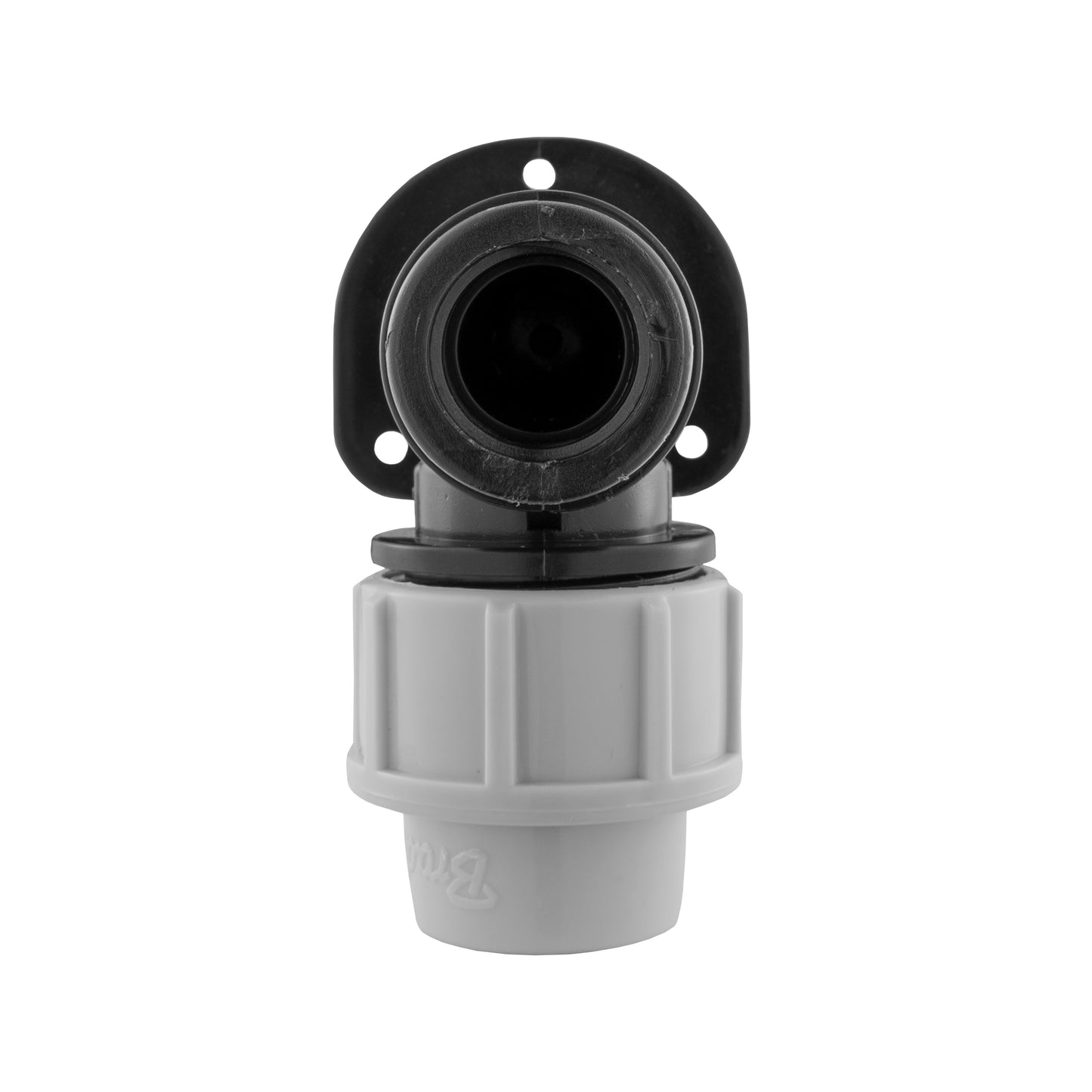 20mm MDPE Wall Flange with Quick Connect Lever Tap