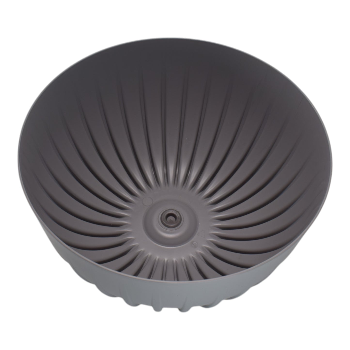 Mira Bowl Plant Pot with Insert and Drainage Hole, Grey