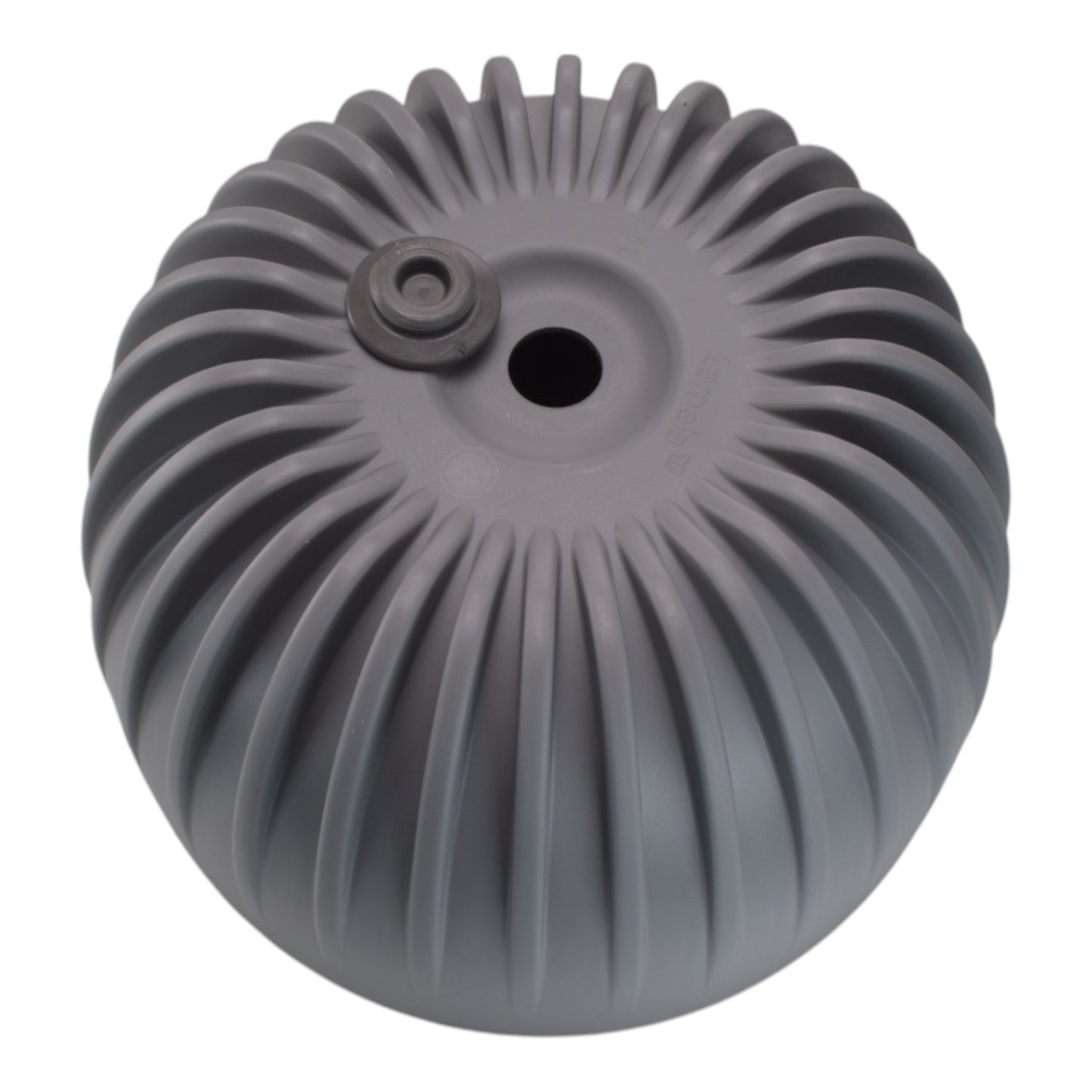 Mira Bowl Plant Pot with Insert and Drainage Hole, Grey