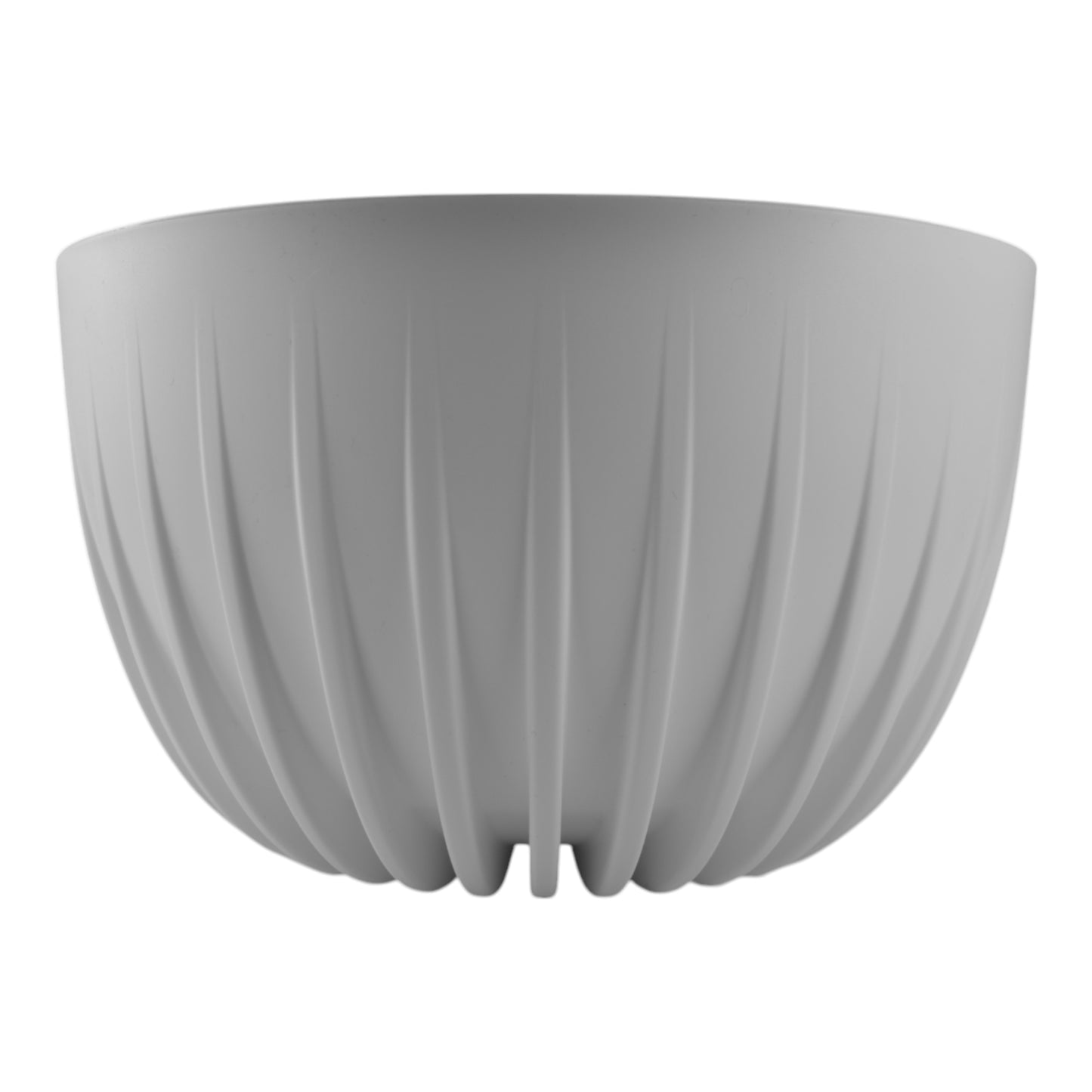 Mira Bowl Plant Pot with Insert and Drainage Hole, White