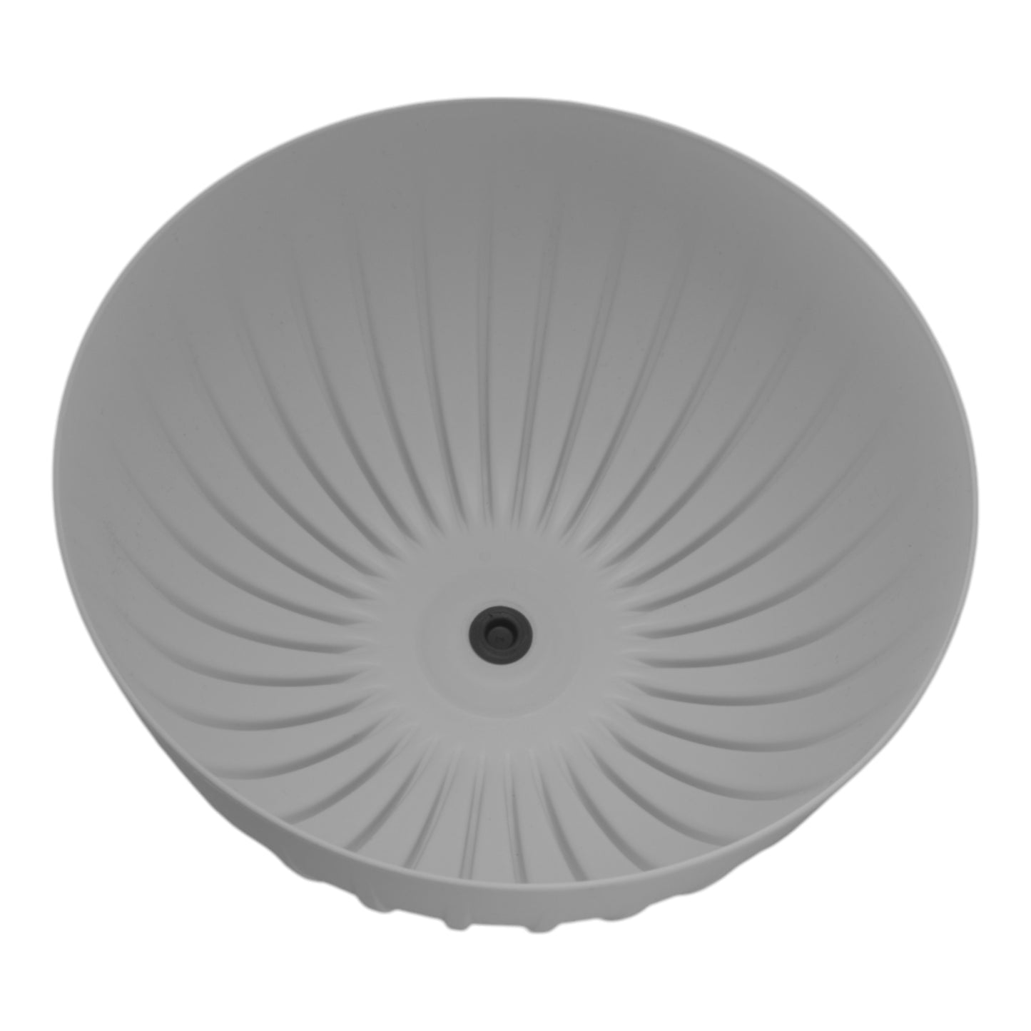 Mira Bowl Plant Pot with Insert and Drainage Hole, White