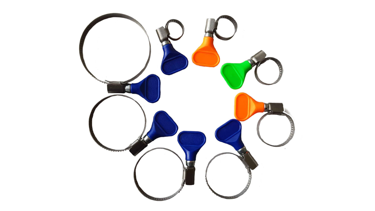 A2 Stainless Steel Butterfly-Grip Hose Clip – 20–35mm (1 Clip)