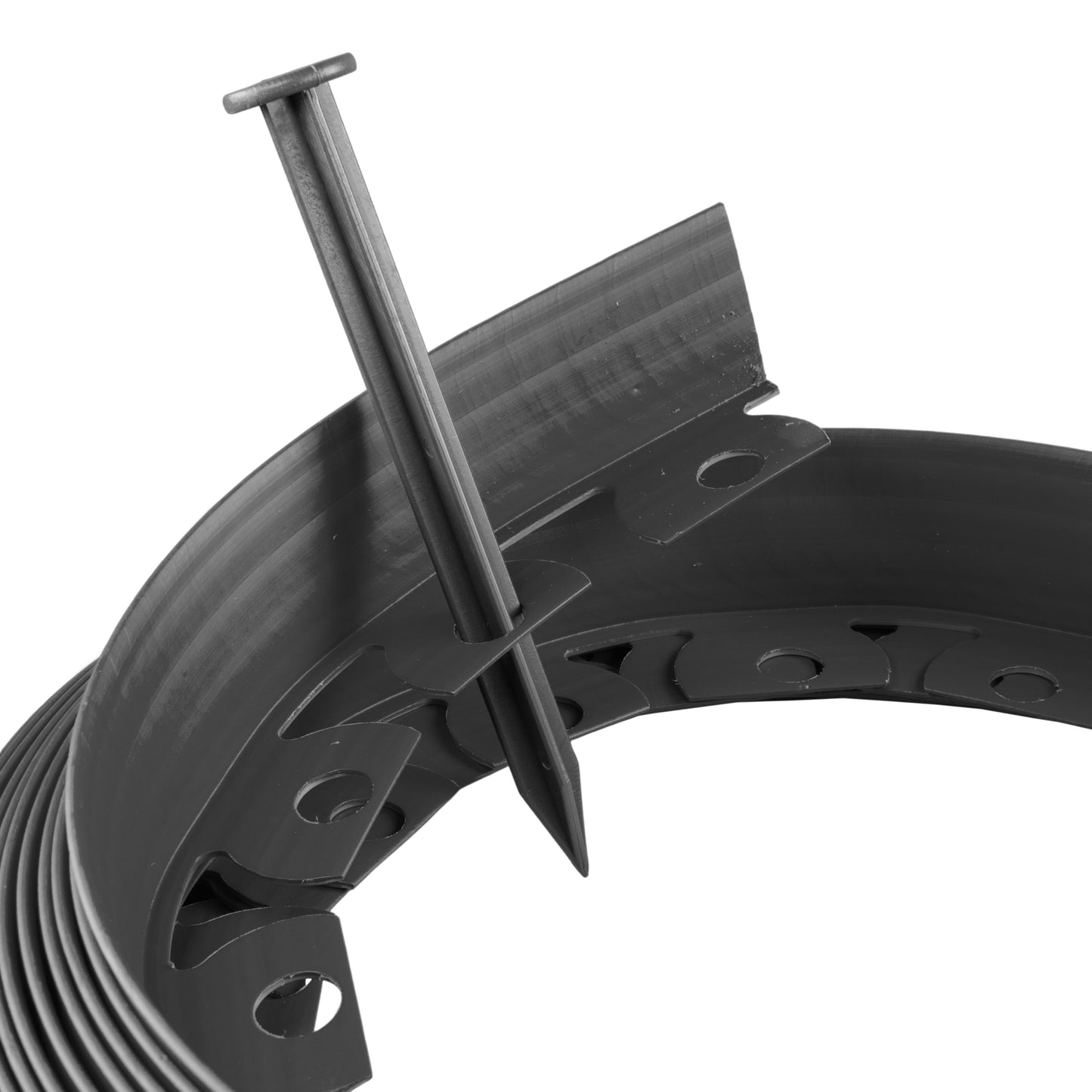 Lawn Border Set, 10 Metres Easy Border 60mm with Pegs (Black)