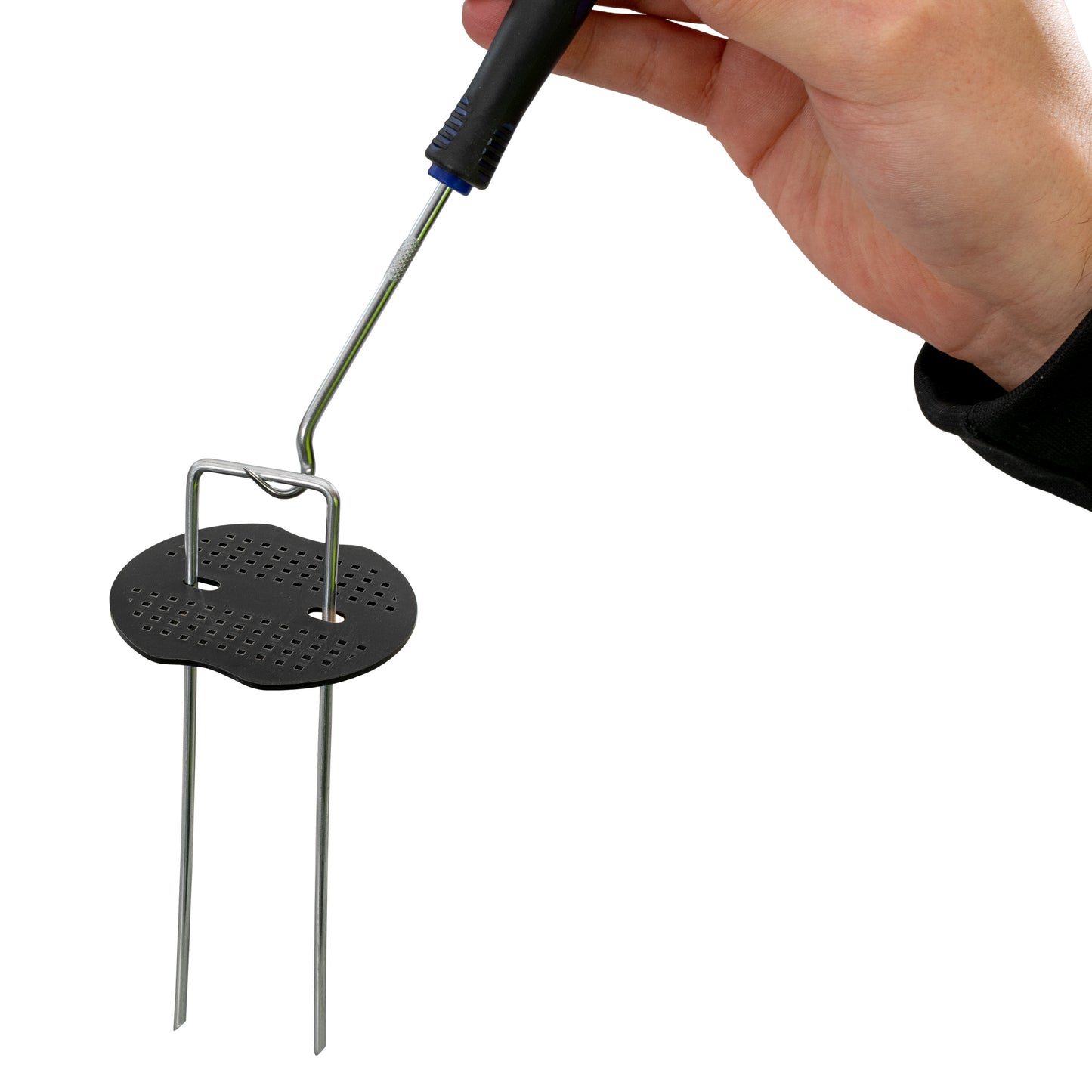 Metal Hold Down Pegs with Wooden Mallet Set