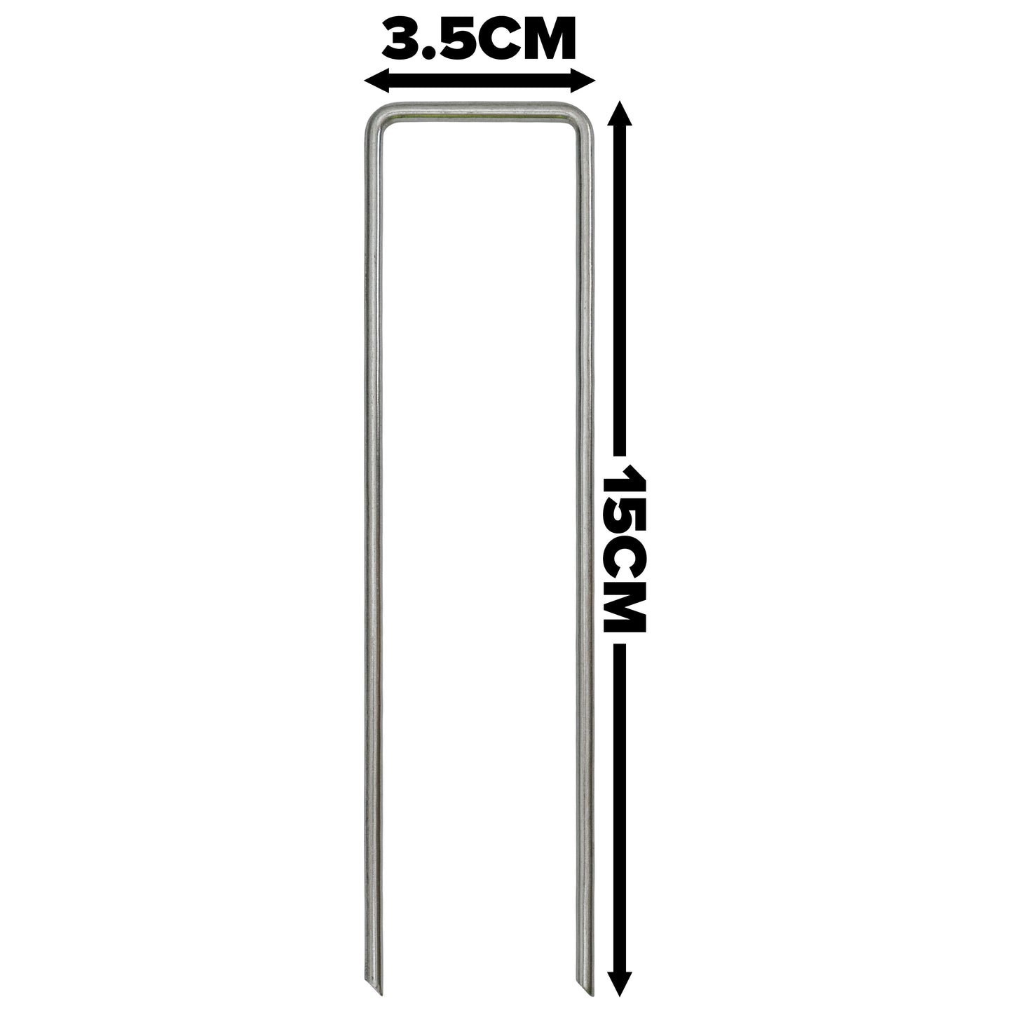 Metal Hold Down Pegs with Wooden Mallet Set