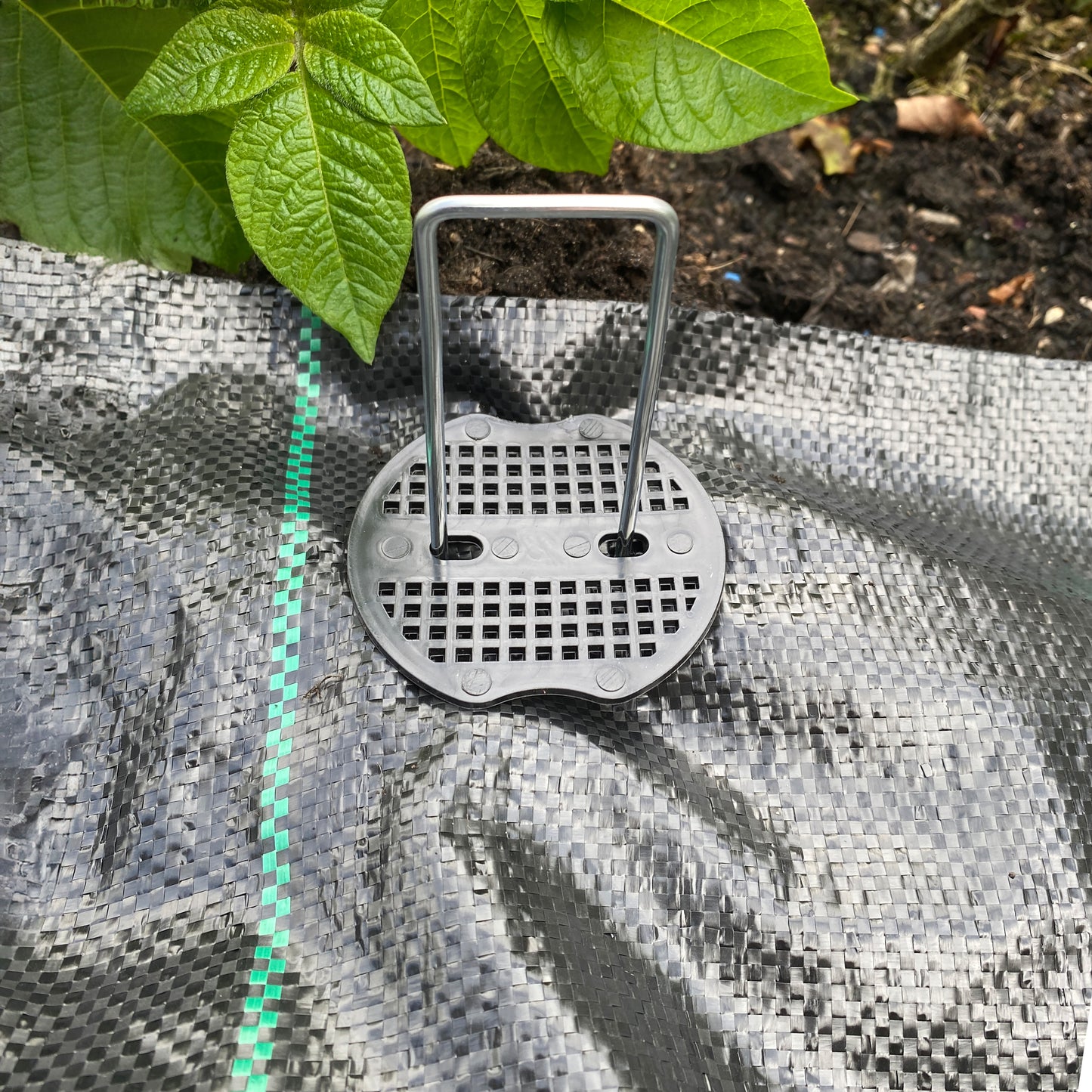 Metal Hold Down Pegs with Wooden Mallet Set