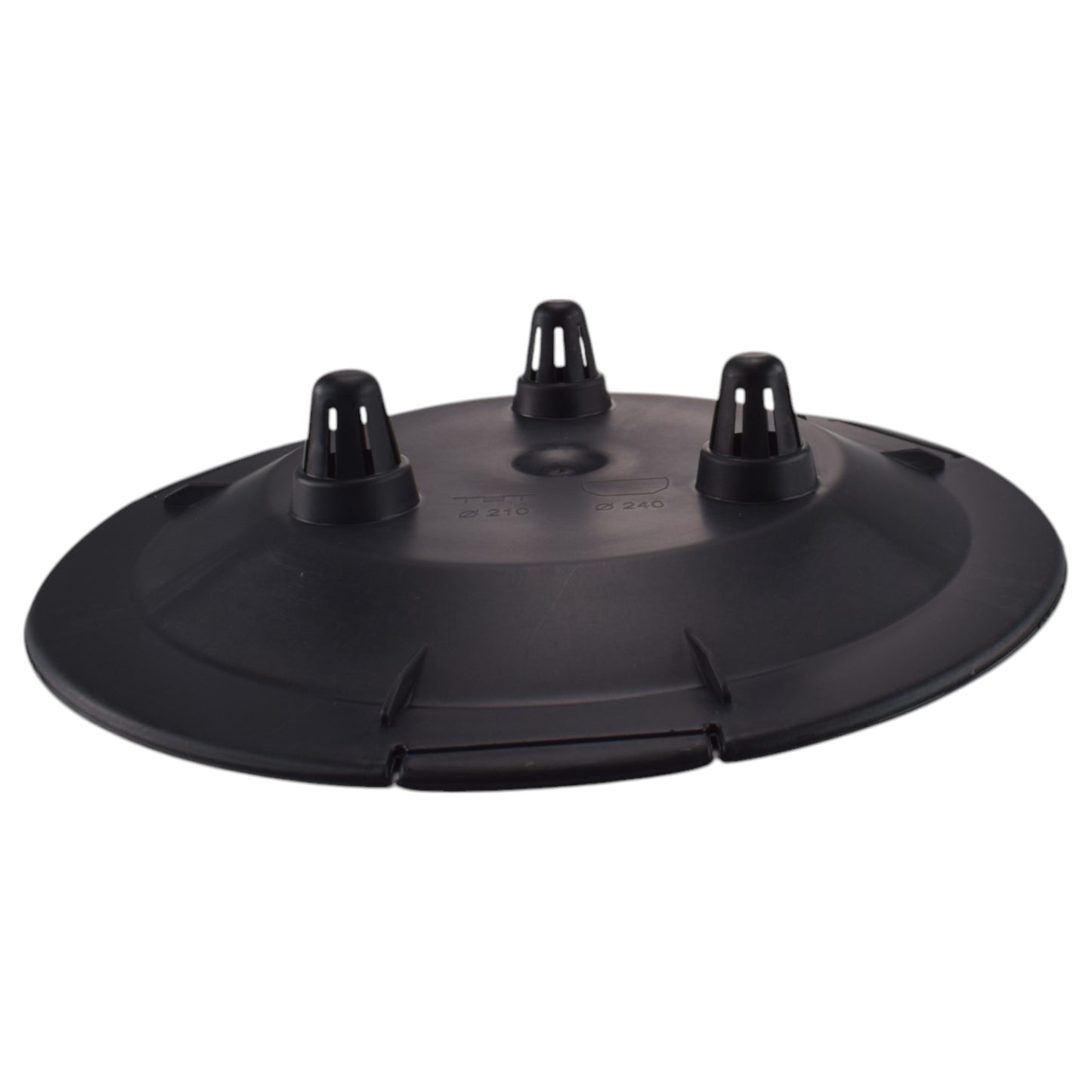 Roma Bowl Plant Pot with Legs, Insert and Drainage Hole (Black)