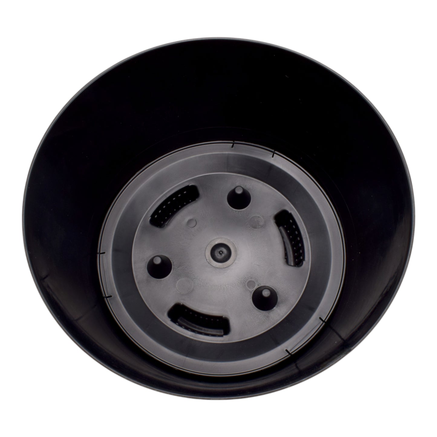 Roma Bowl Plant Pot with Legs, Insert and Drainage Hole (Black)
