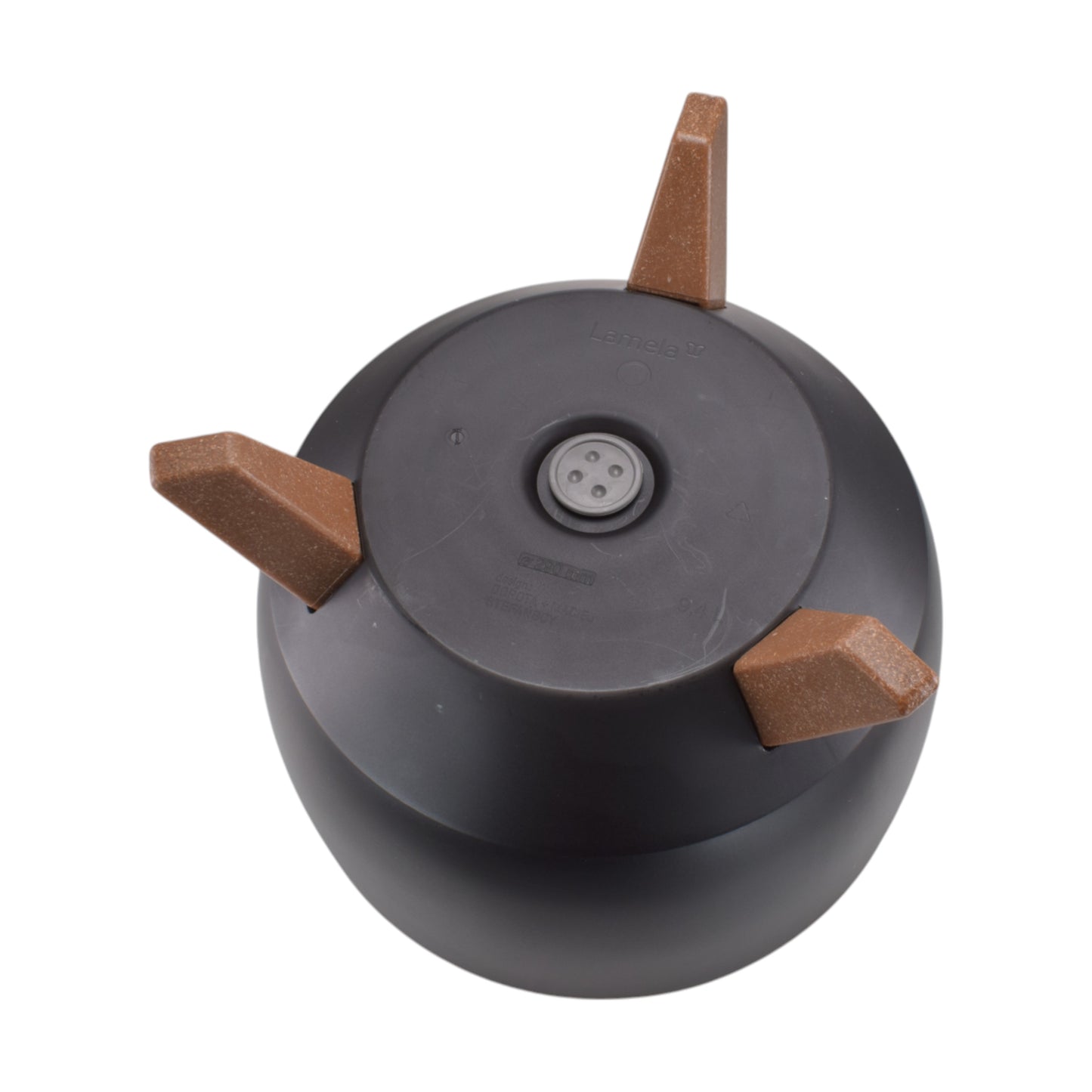Roma Bowl Plant Pot with Legs, Insert and Drainage Hole (Black)