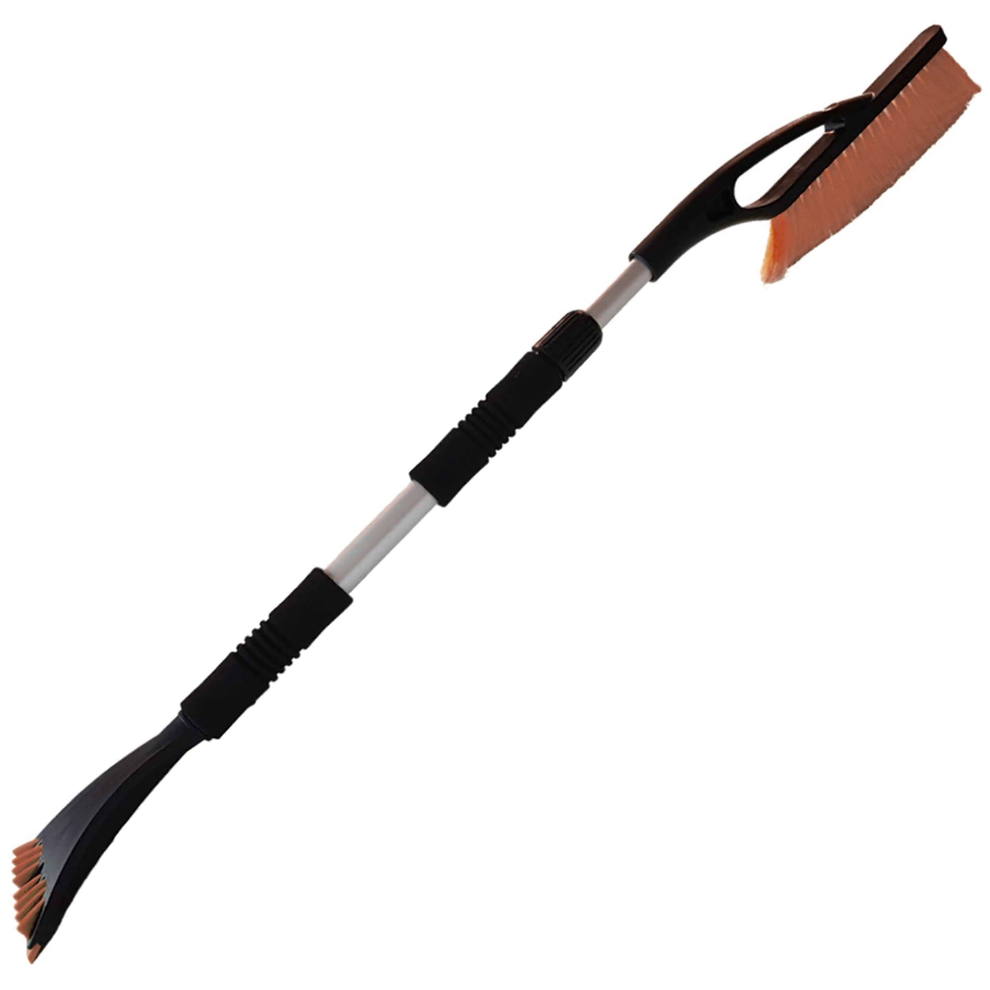 Telescopic Snow Brush and Ice Scraper (Orange)