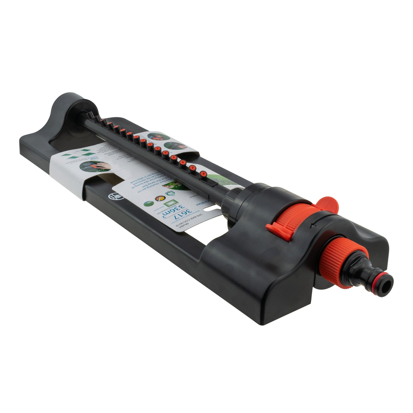 Oscillating Bar Sprinkler (Black/Orange)