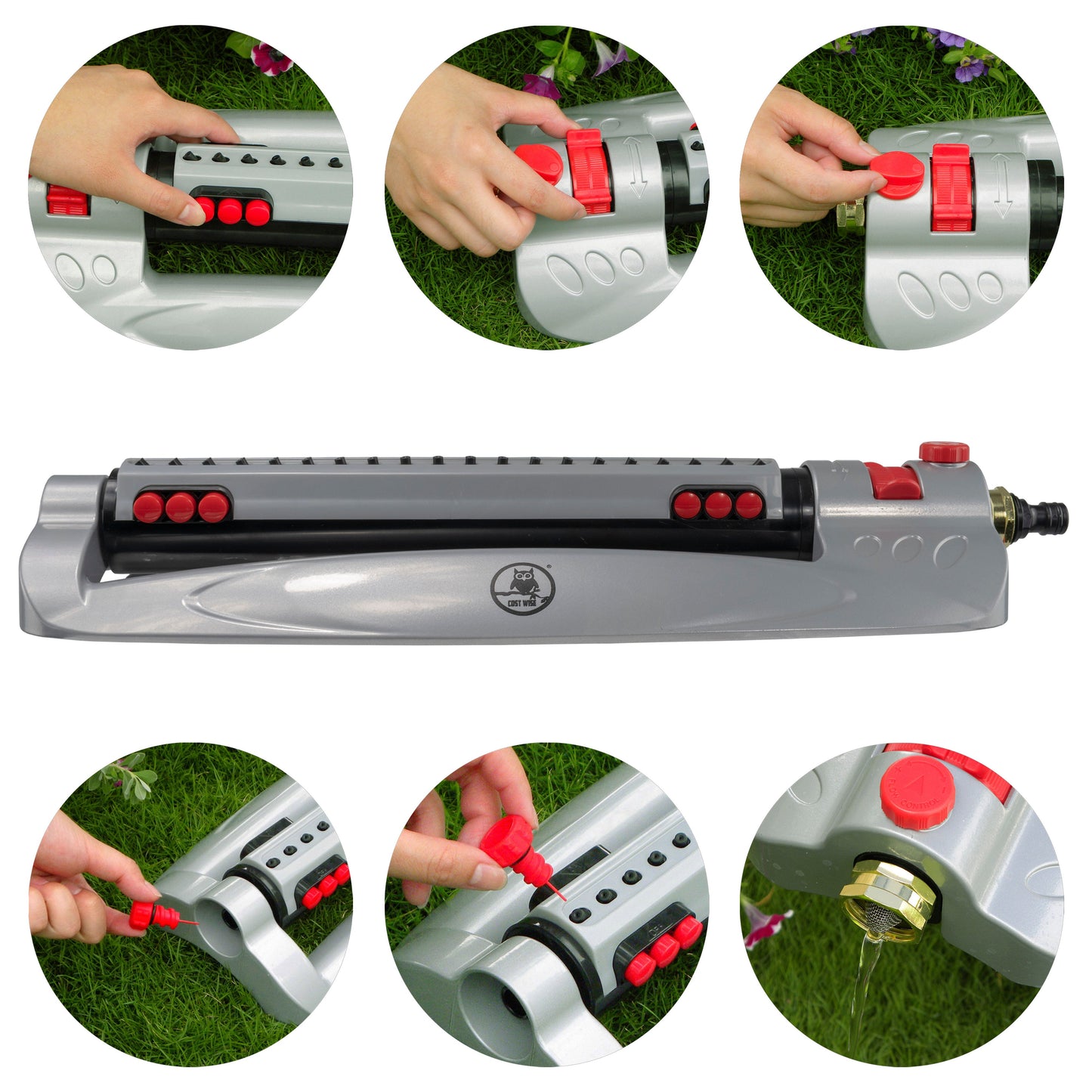 Metal Turbo Oscillating Bar Sprinkler