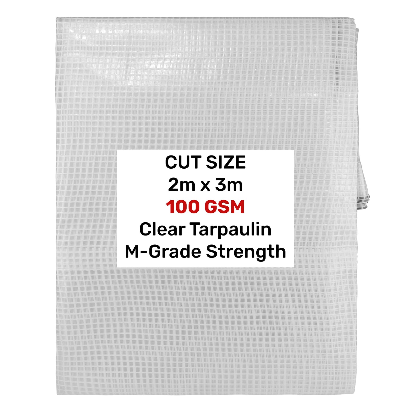 100gsm Clear Monotex Tarpaulins