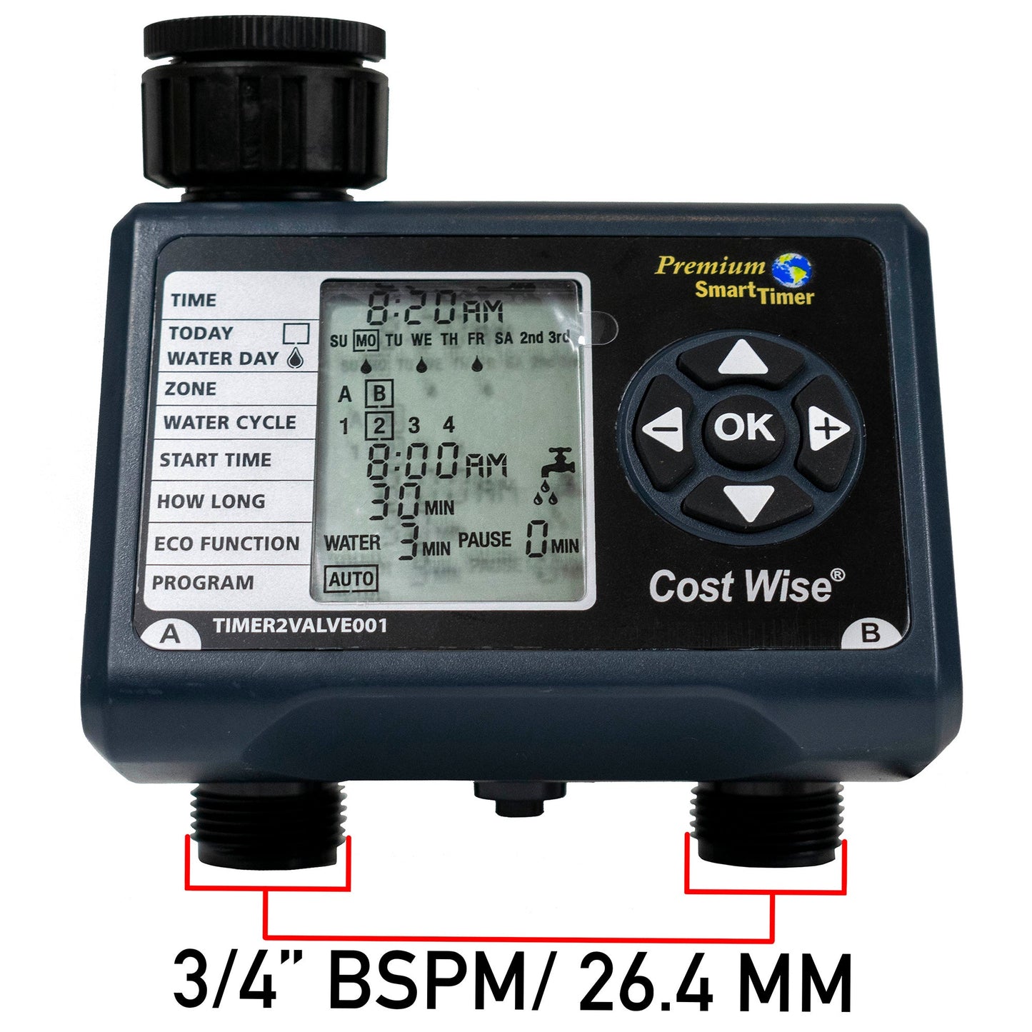 Double Quick Connect Outlet Water Timer