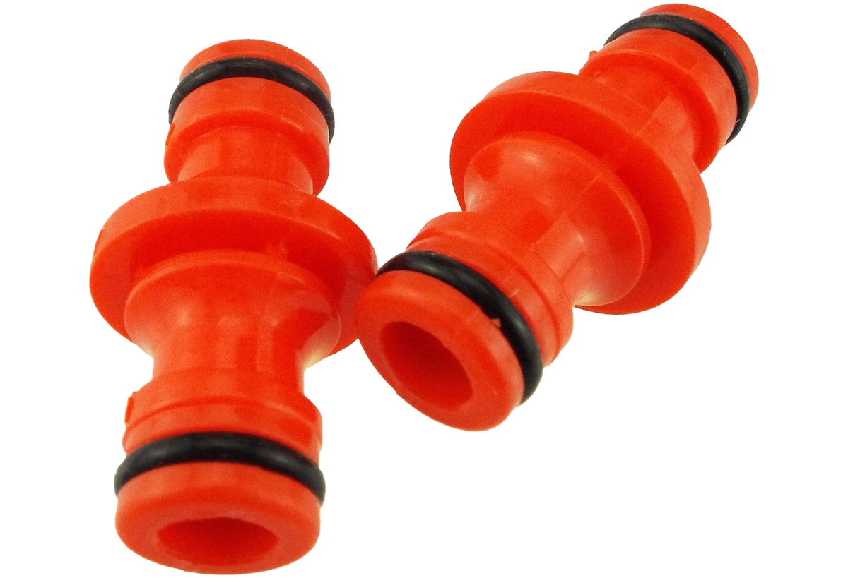 Orange Double-Male Garden Hose Quick Connector – Pack Options